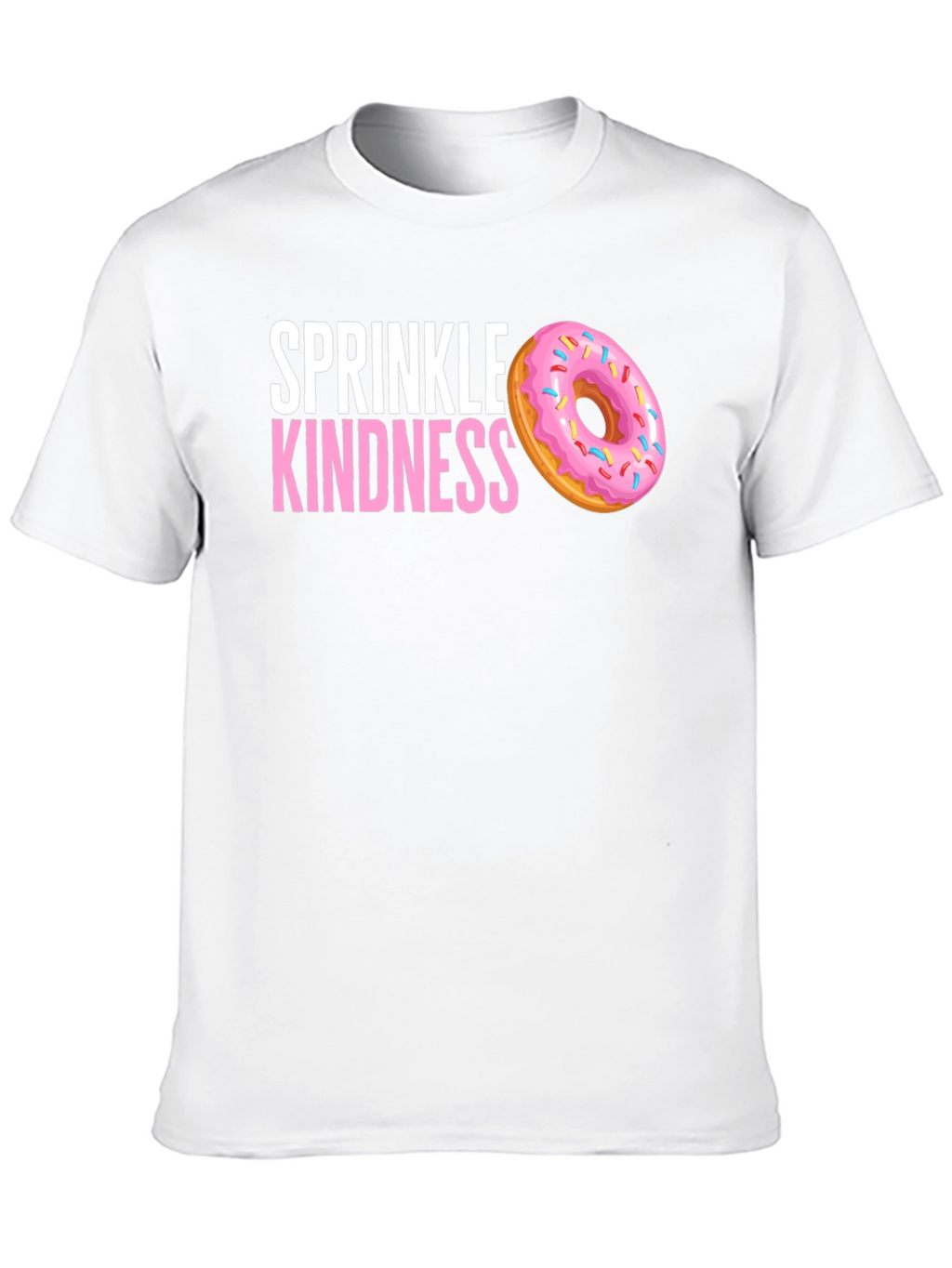 Sprinkle Kindness Donut Graphic Tee - Black
