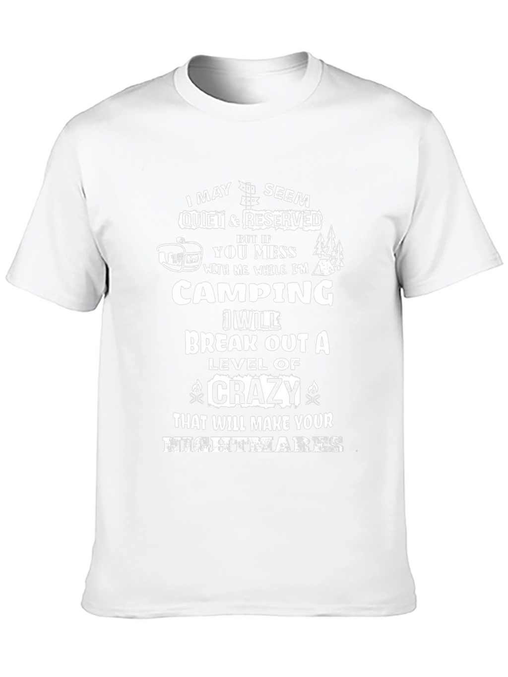 Camping Crazy T-Shirt - Black