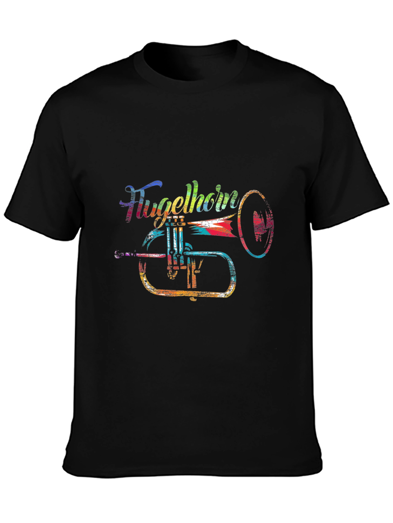 Colorful Flugelhorn Music T-Shirt