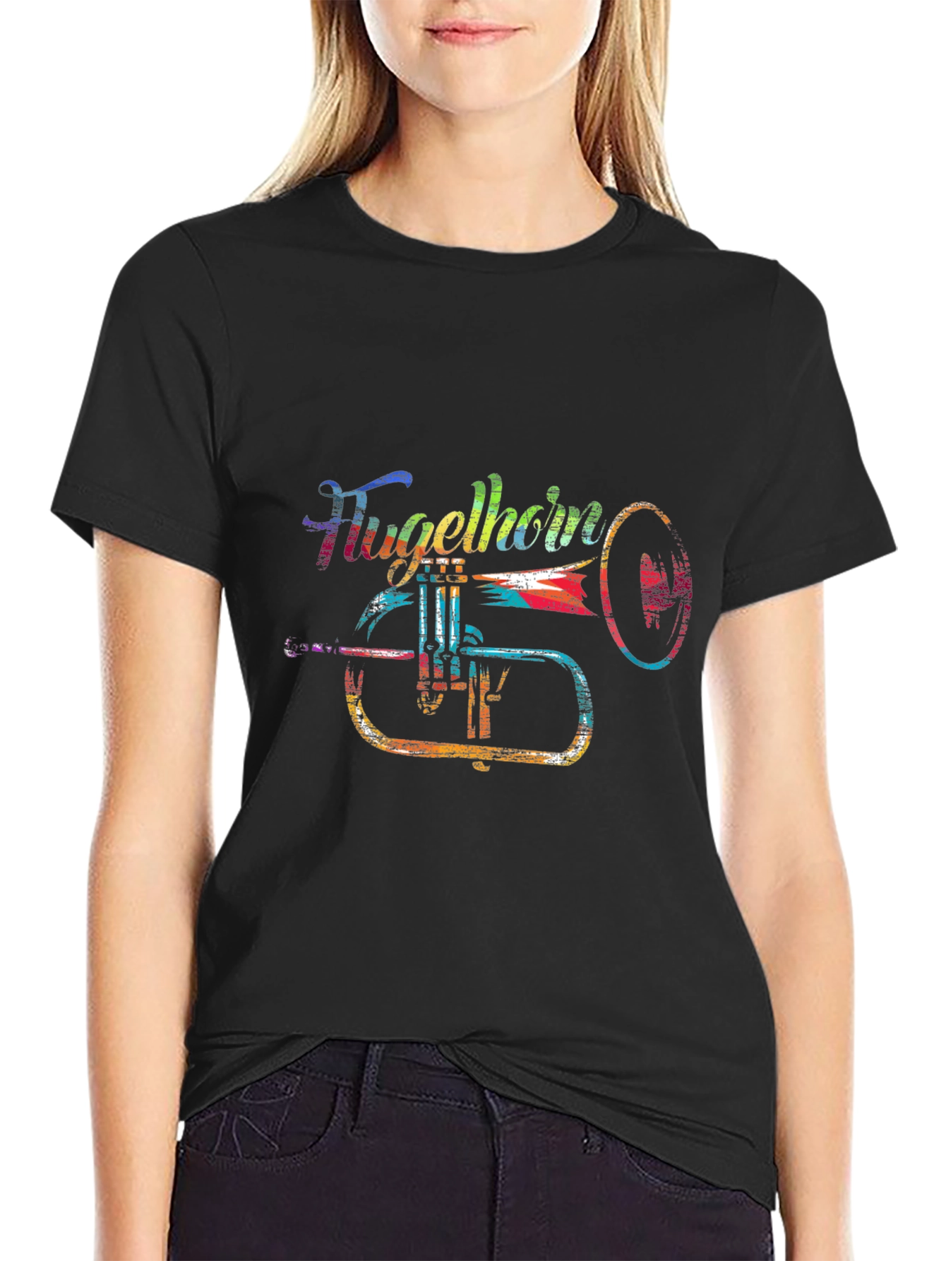 Colorful Flugelhorn Music T-Shirt