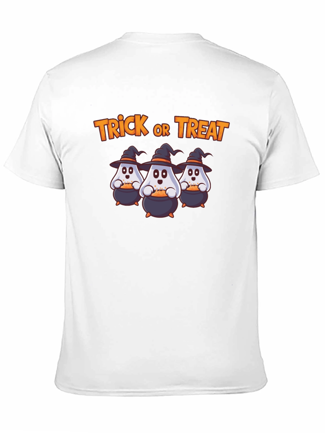 Halloween Ghost T-Shirt Trick or Treat Design
