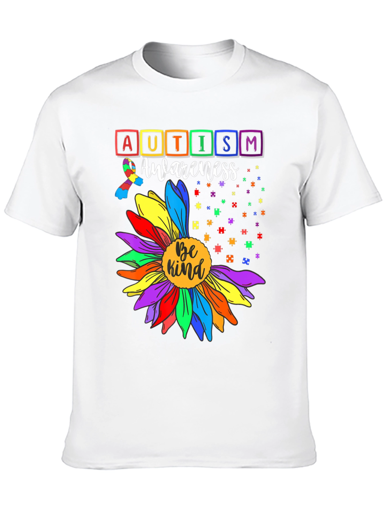 Autism Awareness Be Kind Sunflower T-Shirt