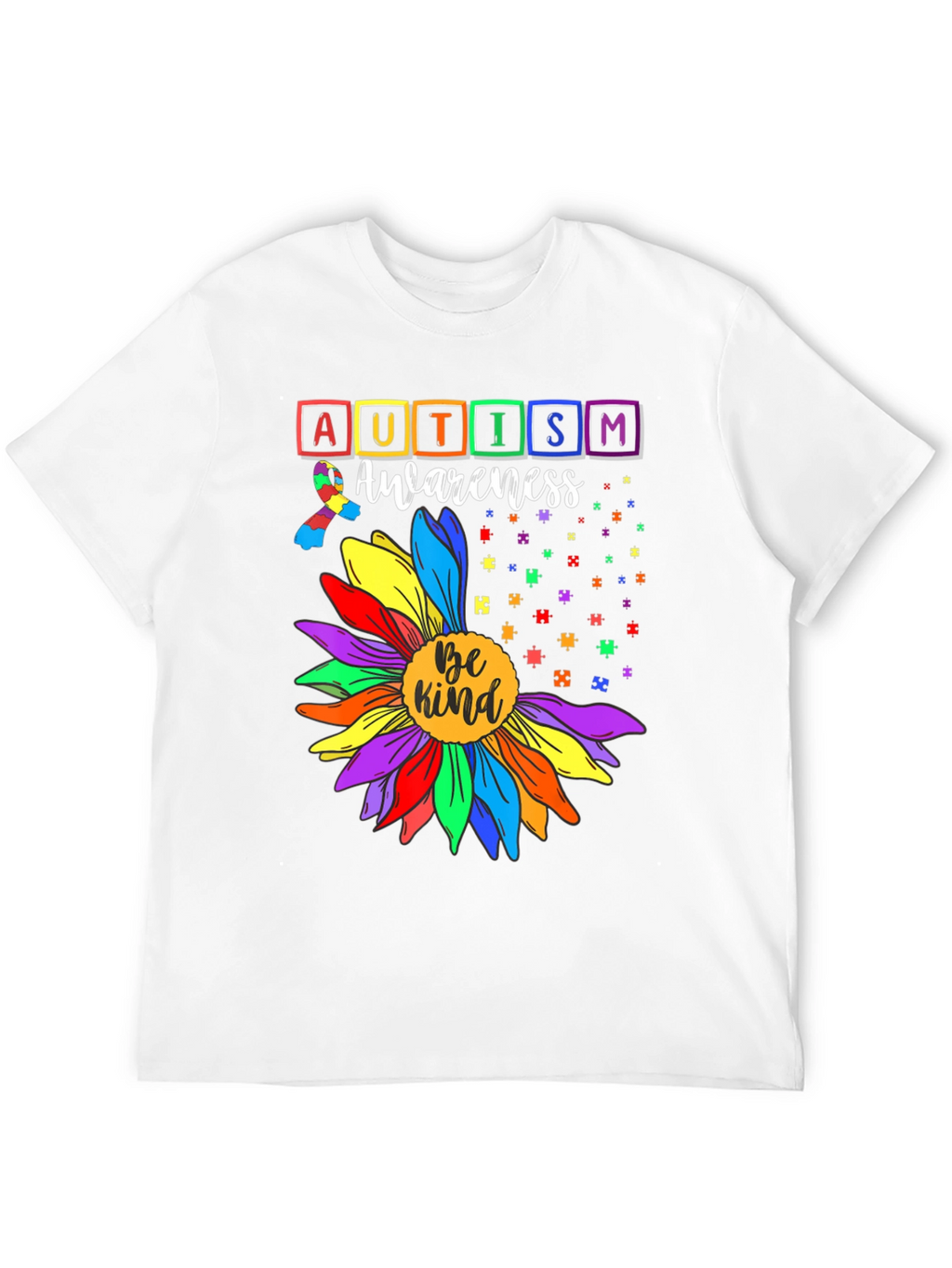 Autism Awareness Be Kind Sunflower T-Shirt