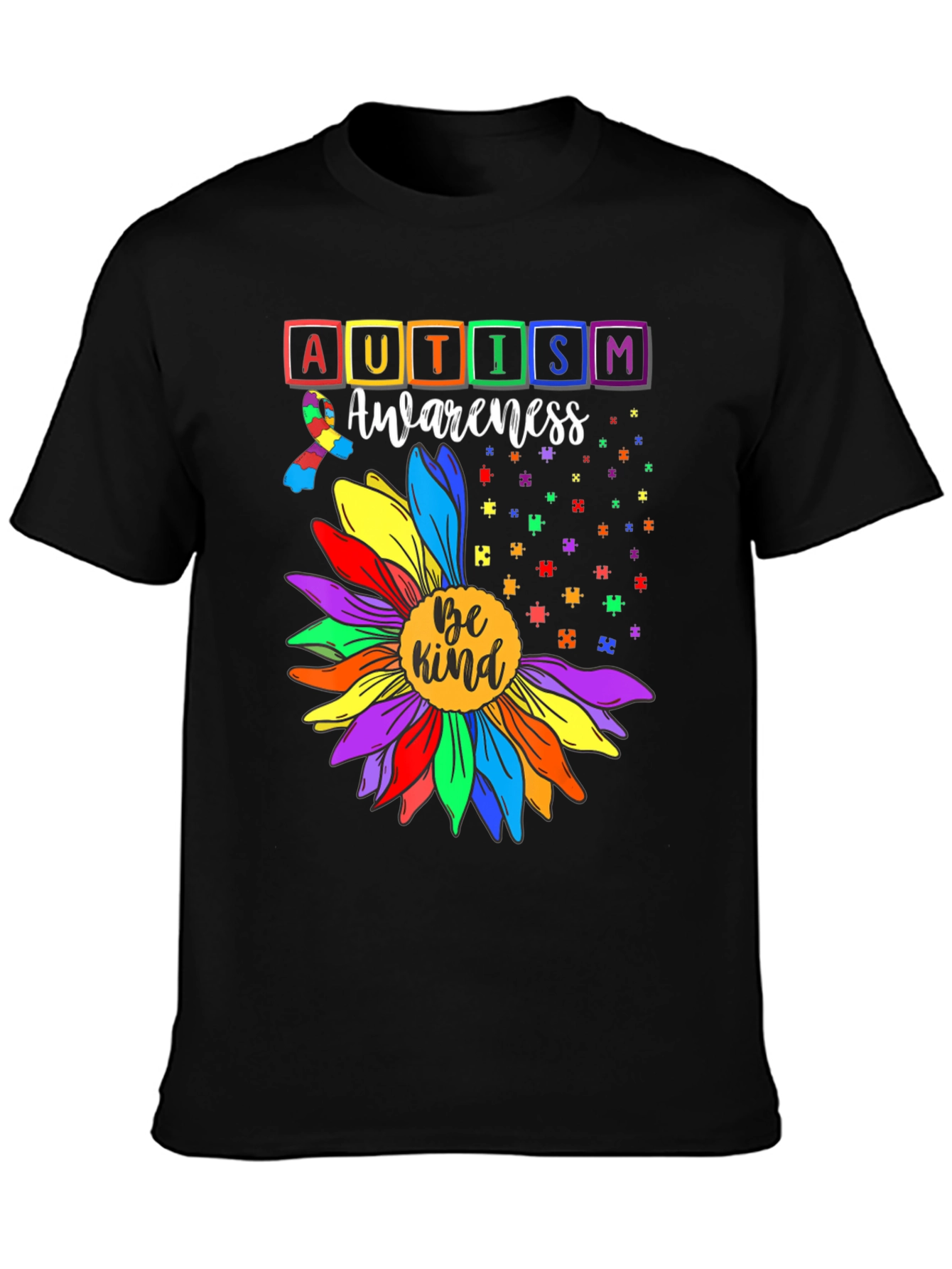 Autism Awareness Be Kind Sunflower T-Shirt