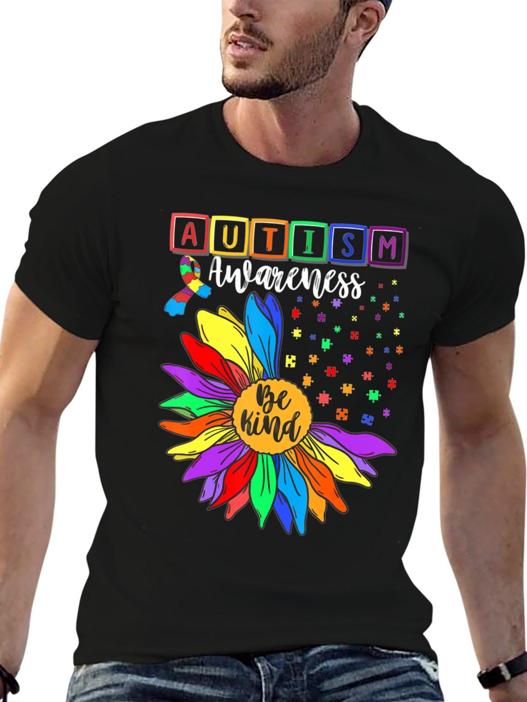 Autism Awareness Be Kind Sunflower T-Shirt