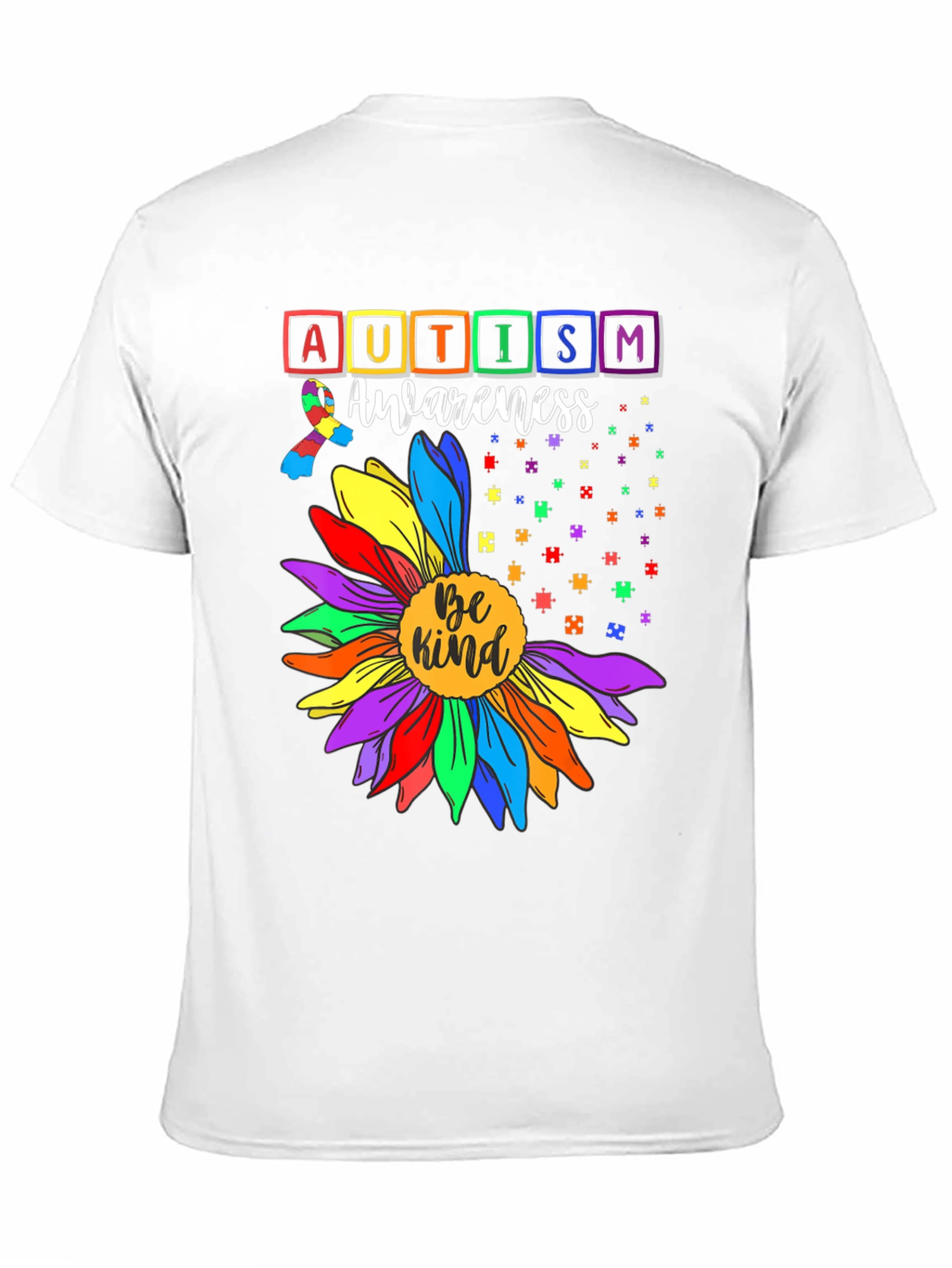 Autism Awareness Be Kind Sunflower T-Shirt