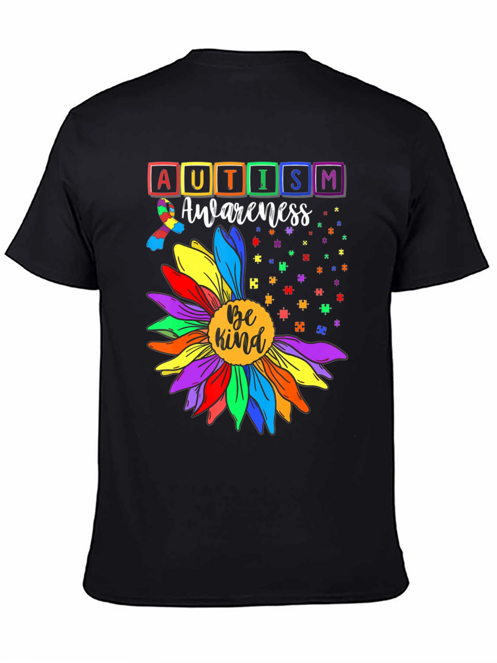 Autism Awareness Be Kind Sunflower T-Shirt