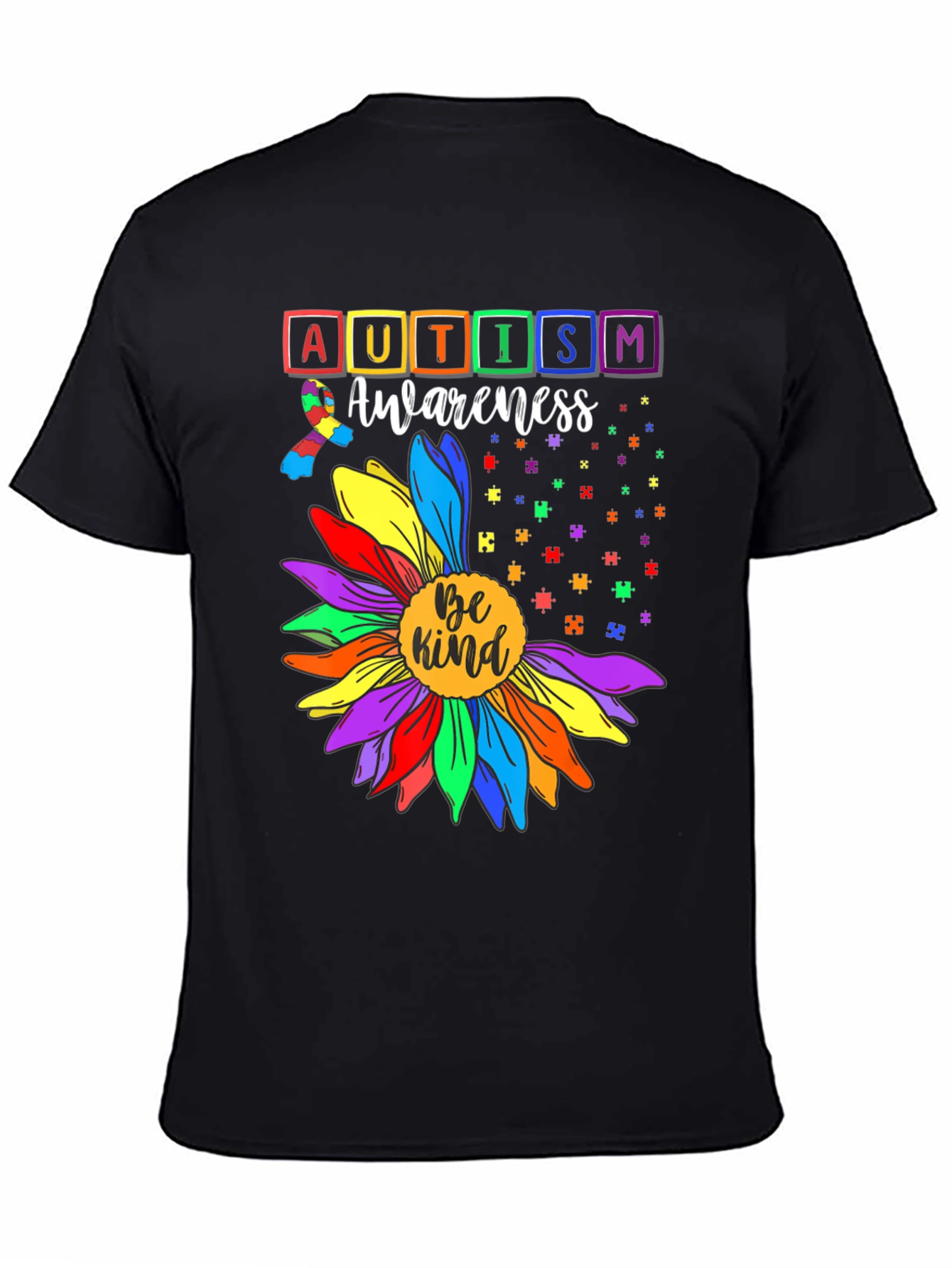 Autism Awareness Be Kind Sunflower T-Shirt