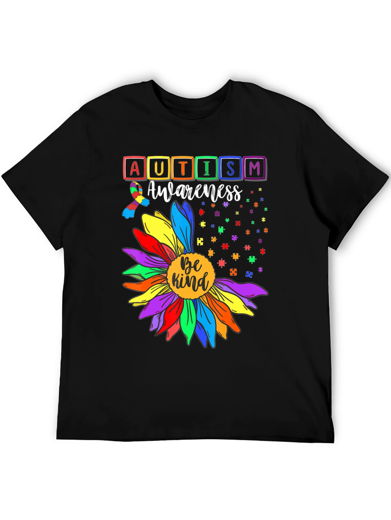 Autism Awareness Be Kind Sunflower T-Shirt