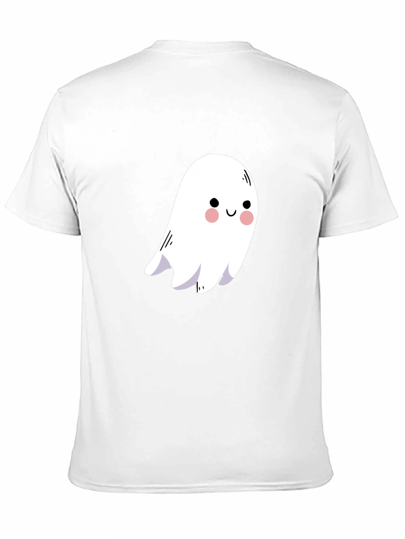 Cute Ghost Graphic Black T-Shirt