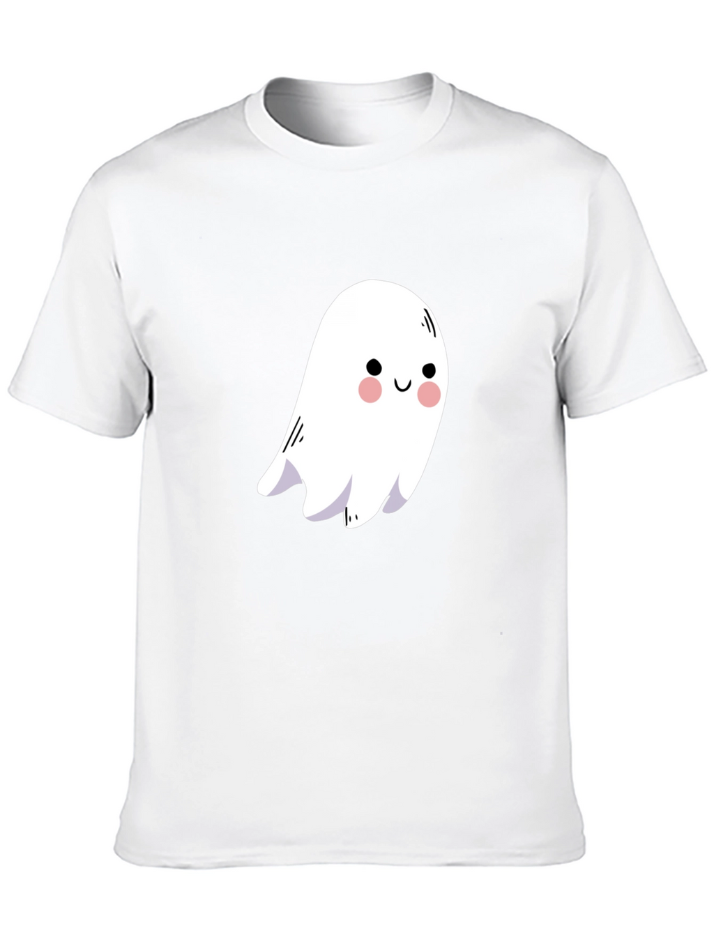 Cute Ghost Graphic Black T-Shirt