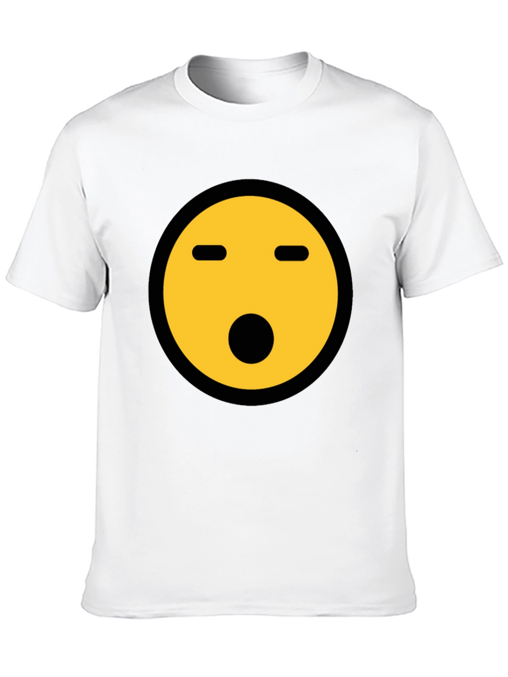 Shocked Emoji Graphic Tee - Black Crewneck