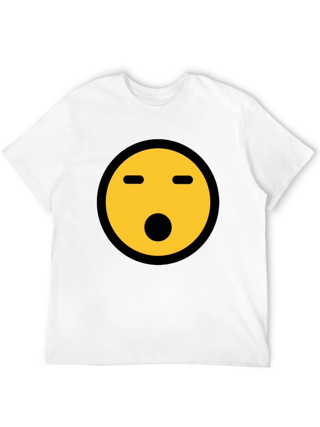 Shocked Emoji Graphic Tee - Black Crewneck