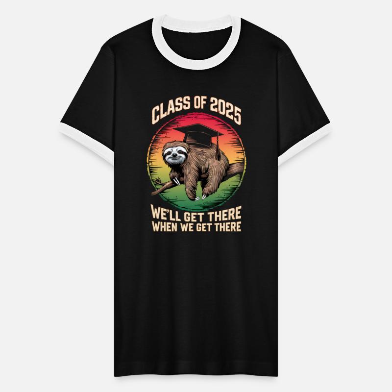 Retro Senior Class Of 2025 Sloth Cap Graduation