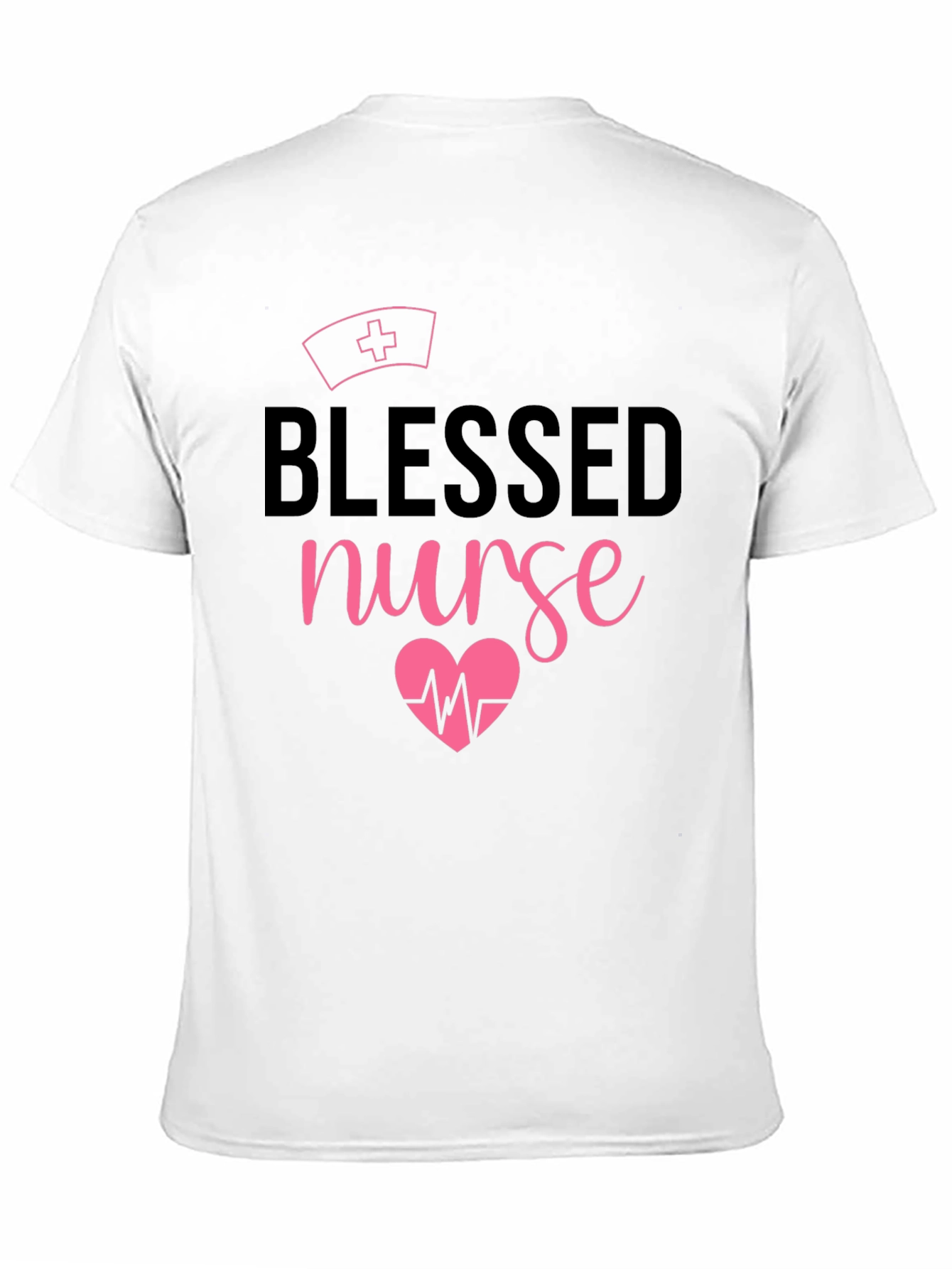 Blessed Nurse T-Shirt - Heartbeat Design
