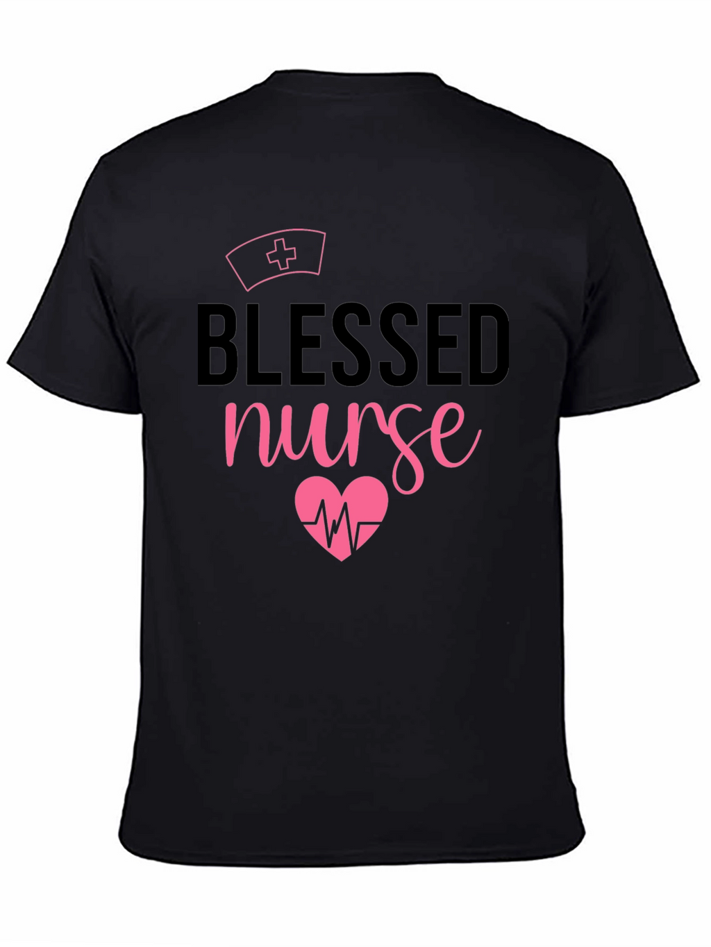 Blessed Nurse T-Shirt - Heartbeat Design