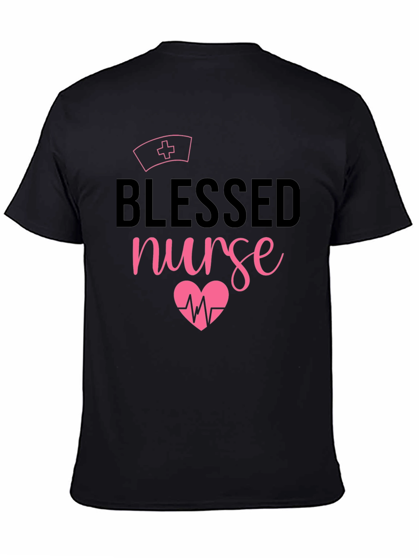 Blessed Nurse T-Shirt - Heartbeat Design