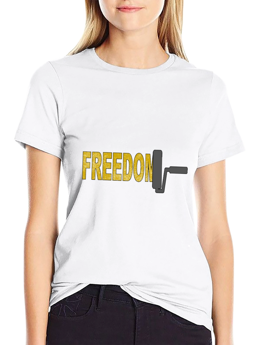 Freedom Roller T-Shirt - Mens Black Graphic Tee