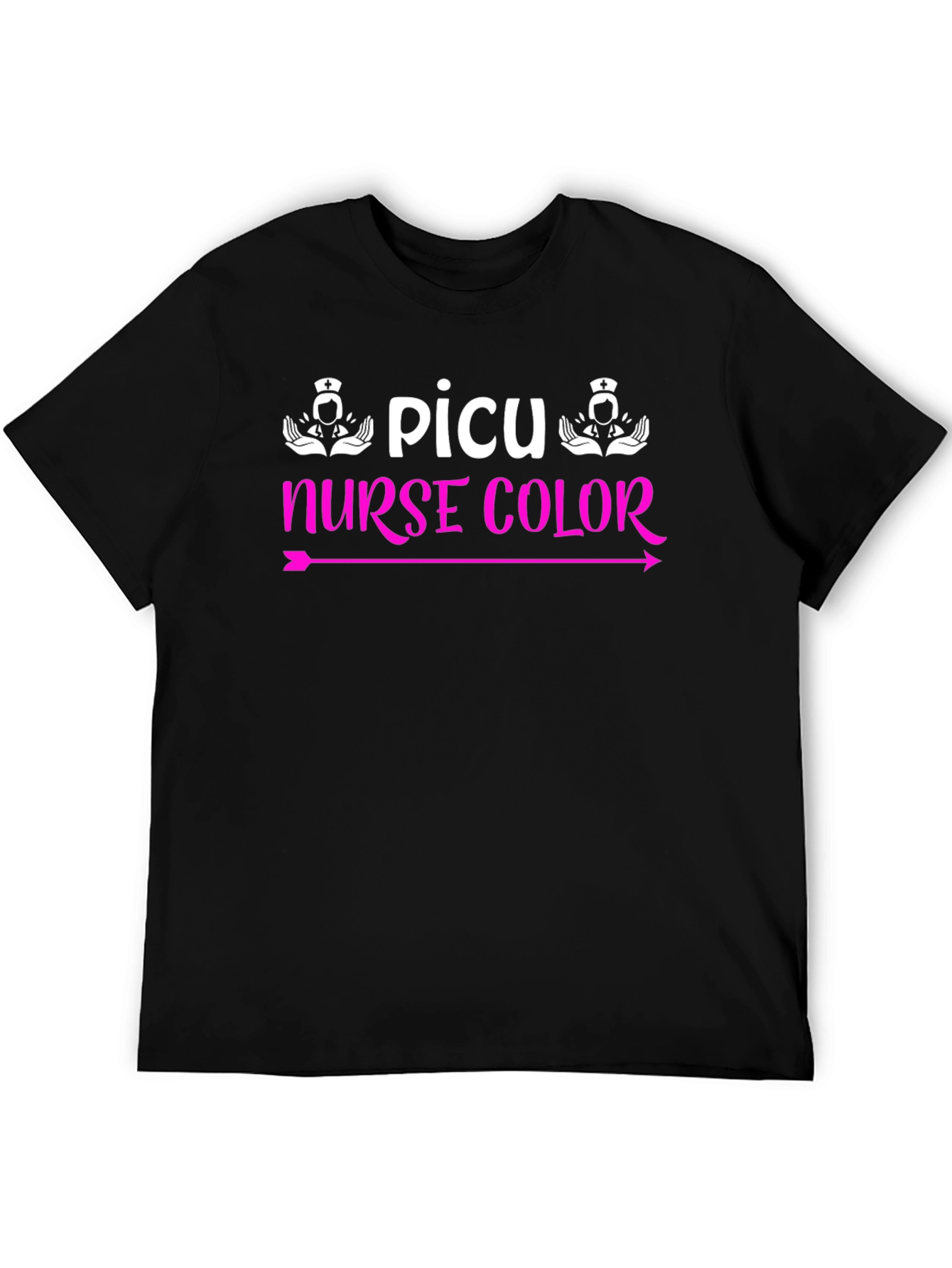 PICU Nurse Color Arrow T-Shirt