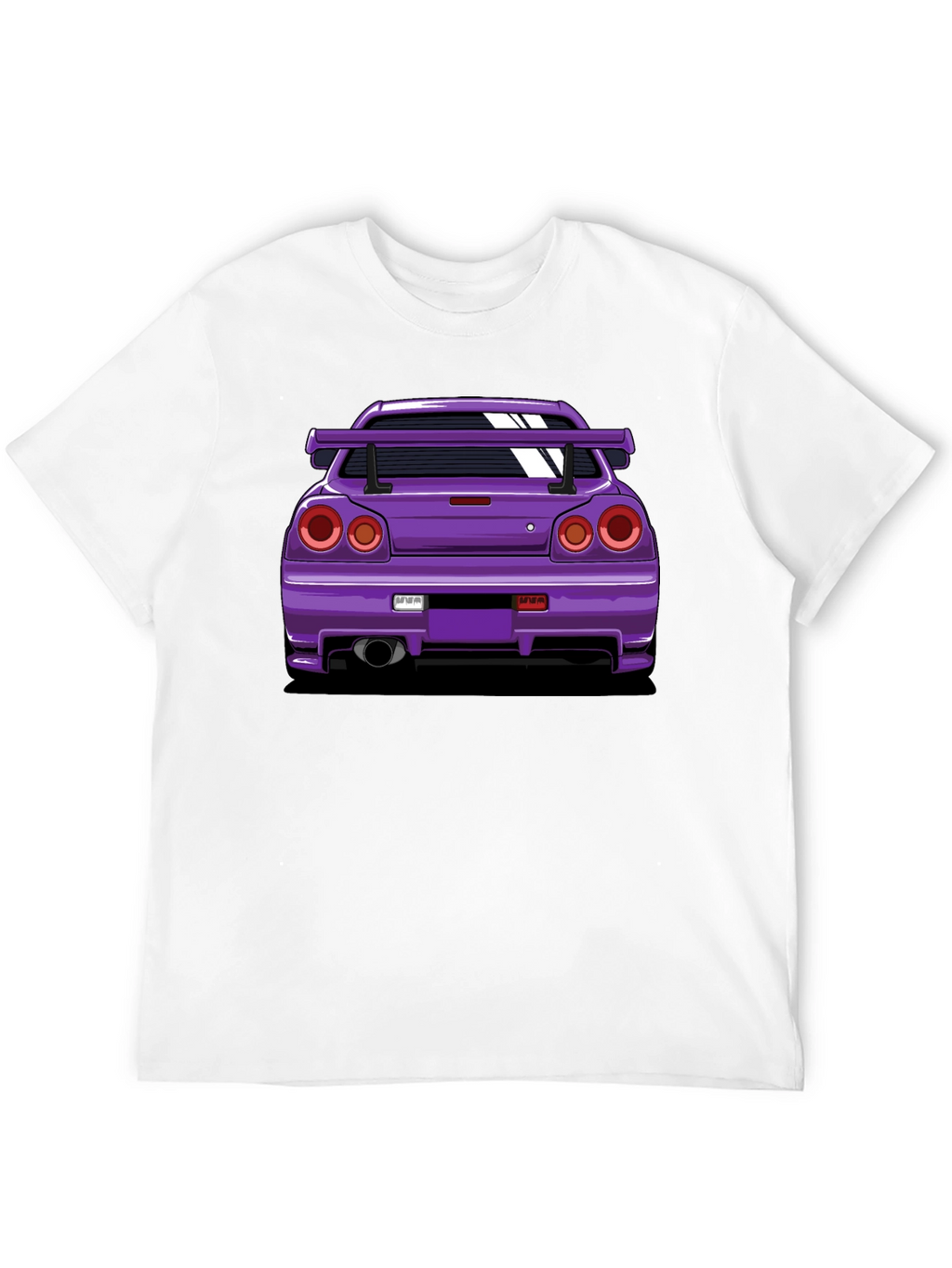 Purple Car Graphic Tee - Black T-Shirt