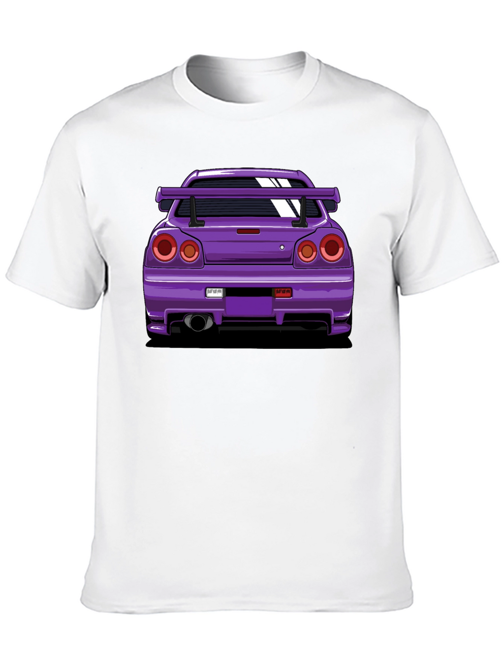 Purple Car Graphic Tee - Black T-Shirt