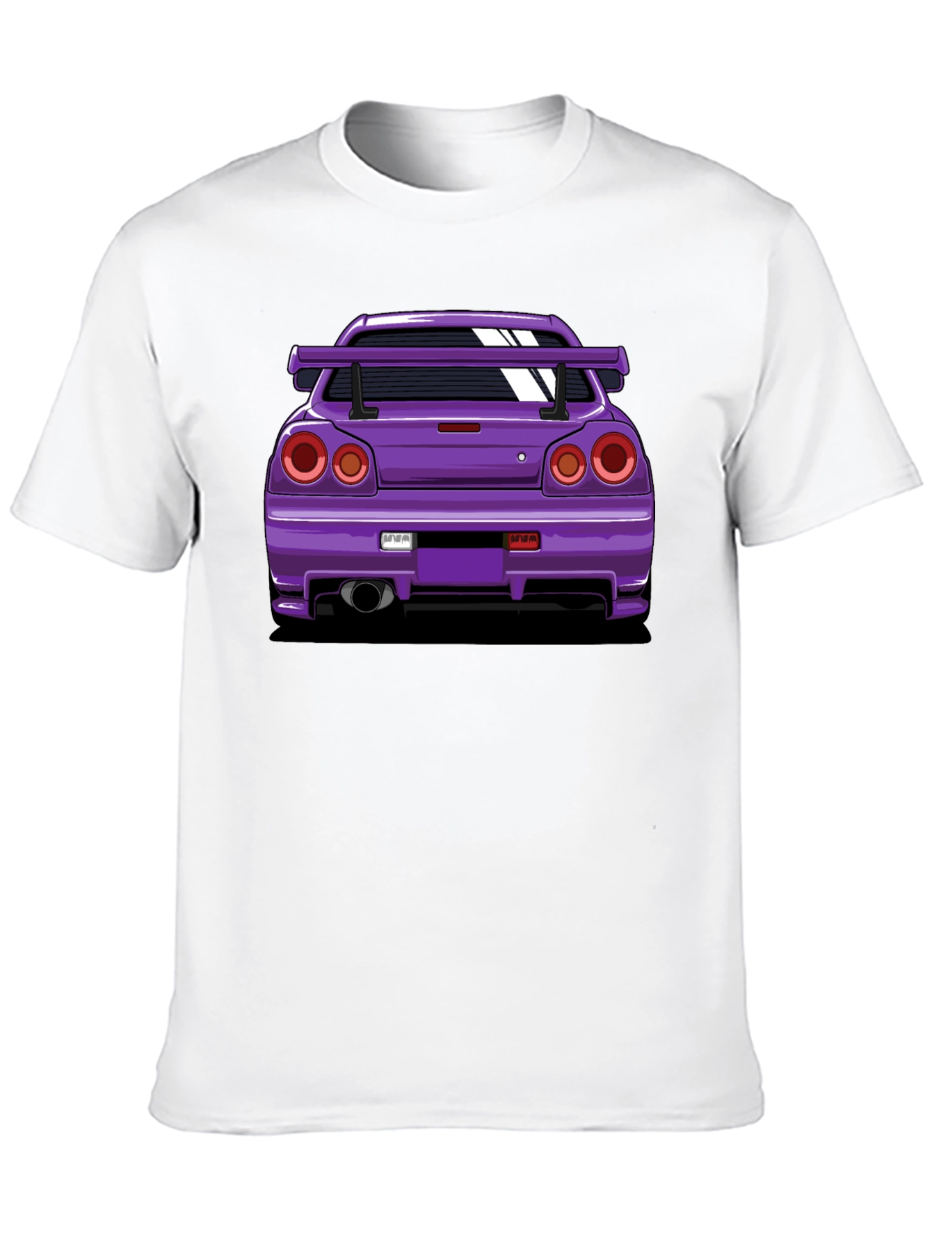 Purple Car Graphic Tee - Black T-Shirt