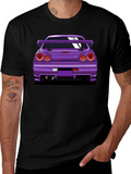 Purple Car Graphic Tee - Black T-Shirt