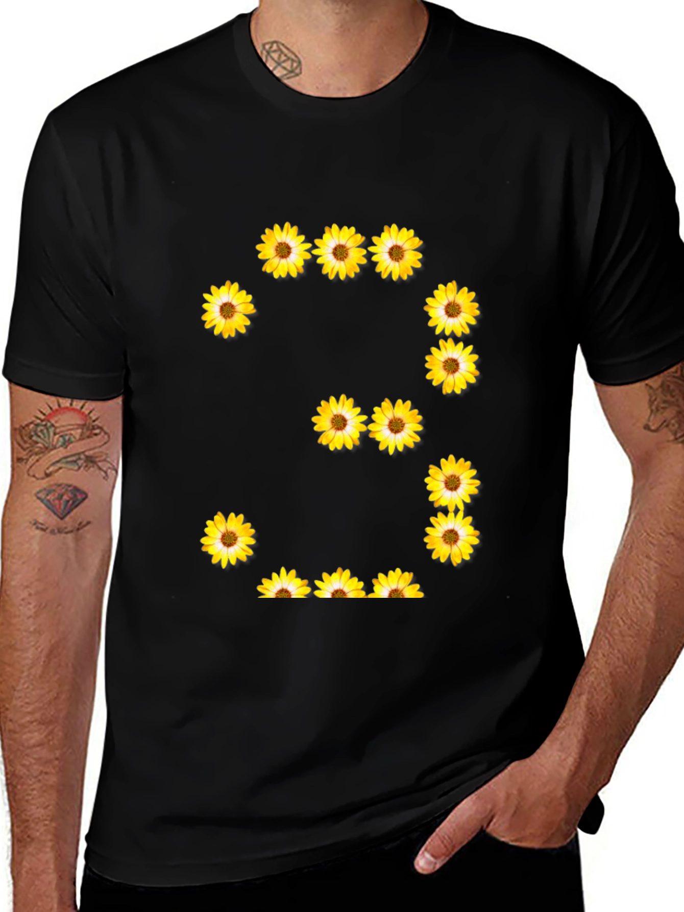 Floral Number Three Graphic Tee