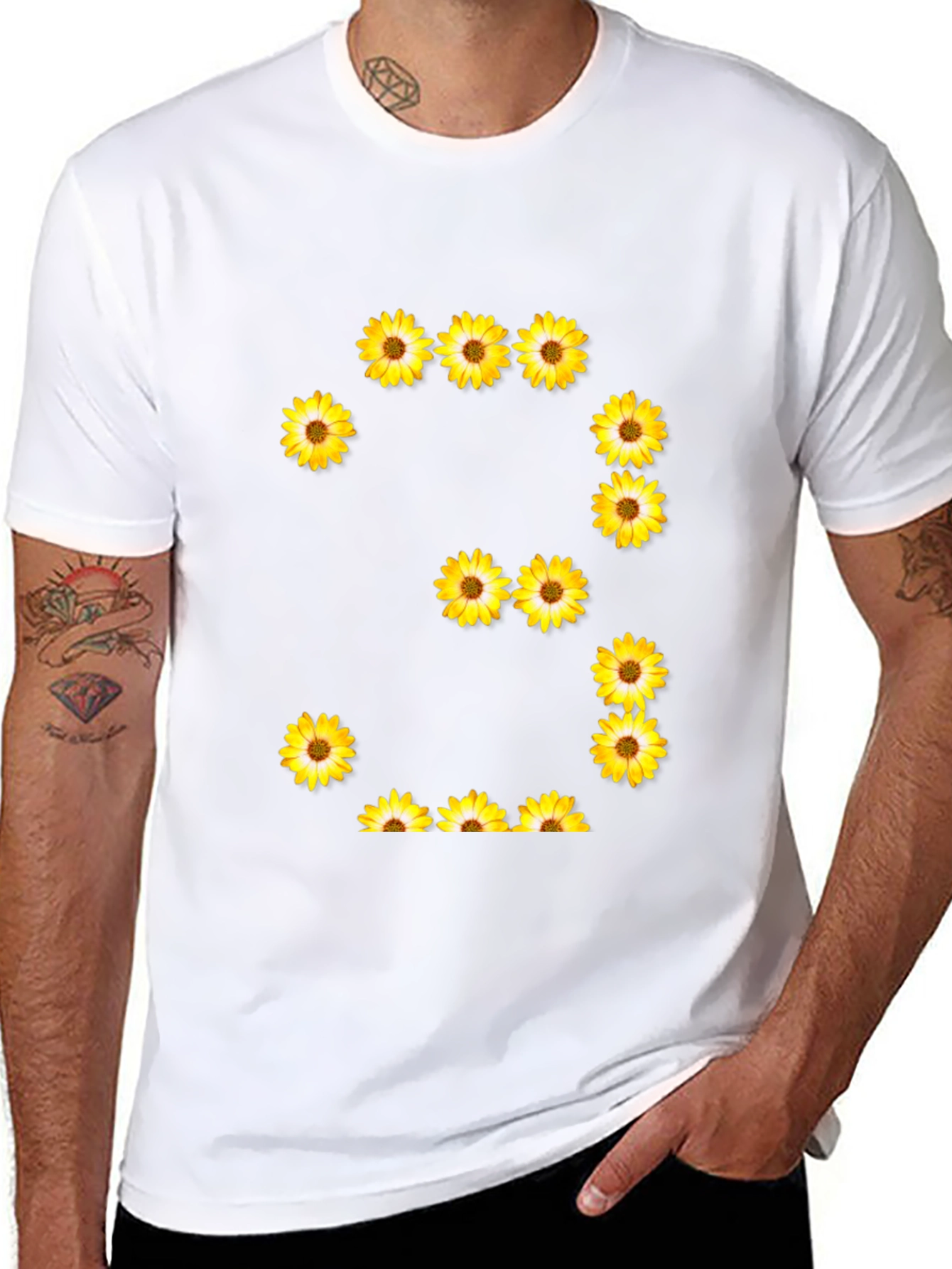 Floral Number Three Graphic Tee