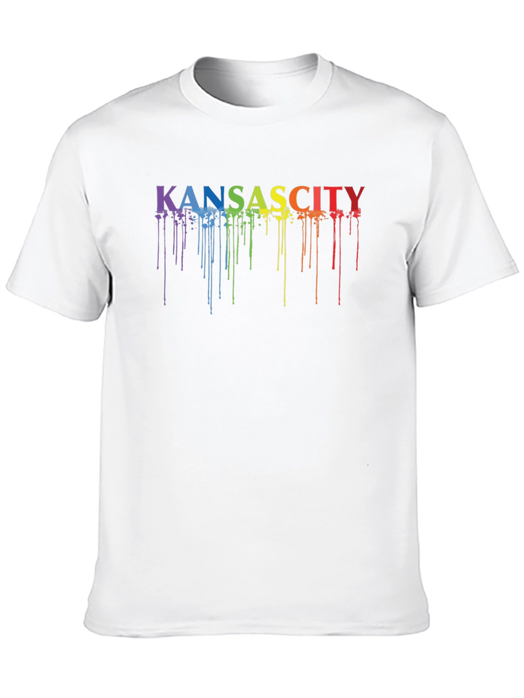 Kansas City Pride Rainbow Drip T-Shirt