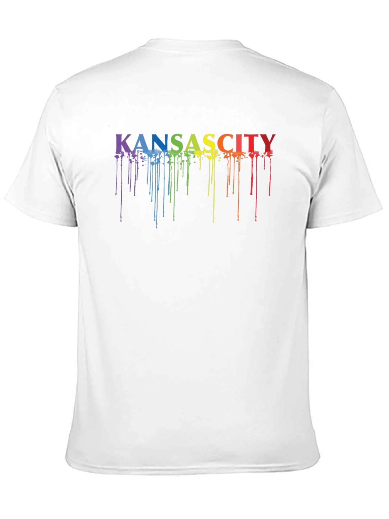 Kansas City Pride Rainbow Drip T-Shirt