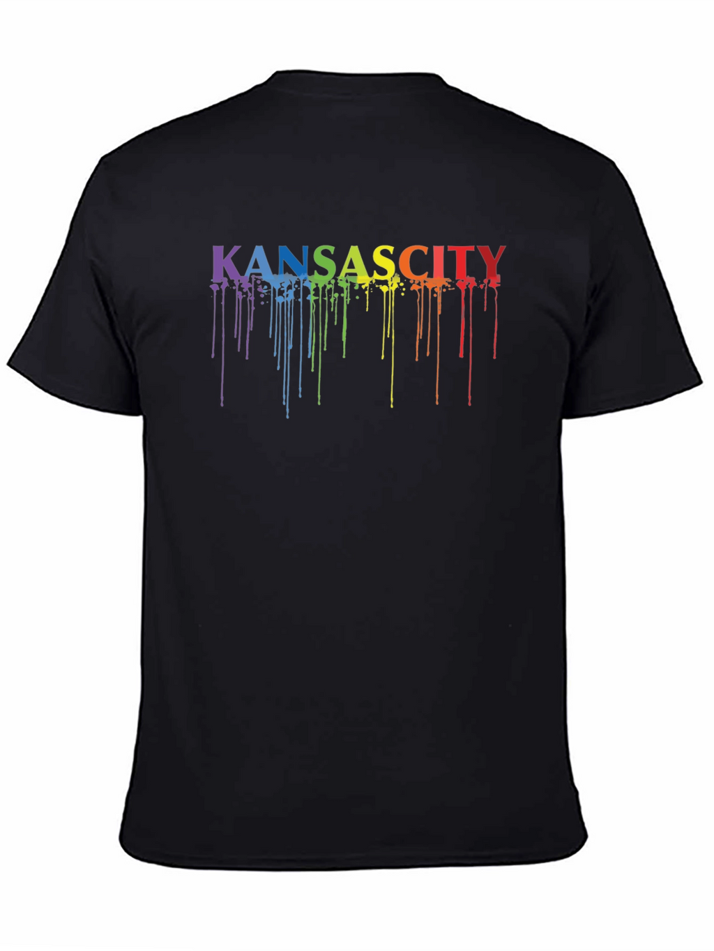 Kansas City Pride Rainbow Drip T-Shirt