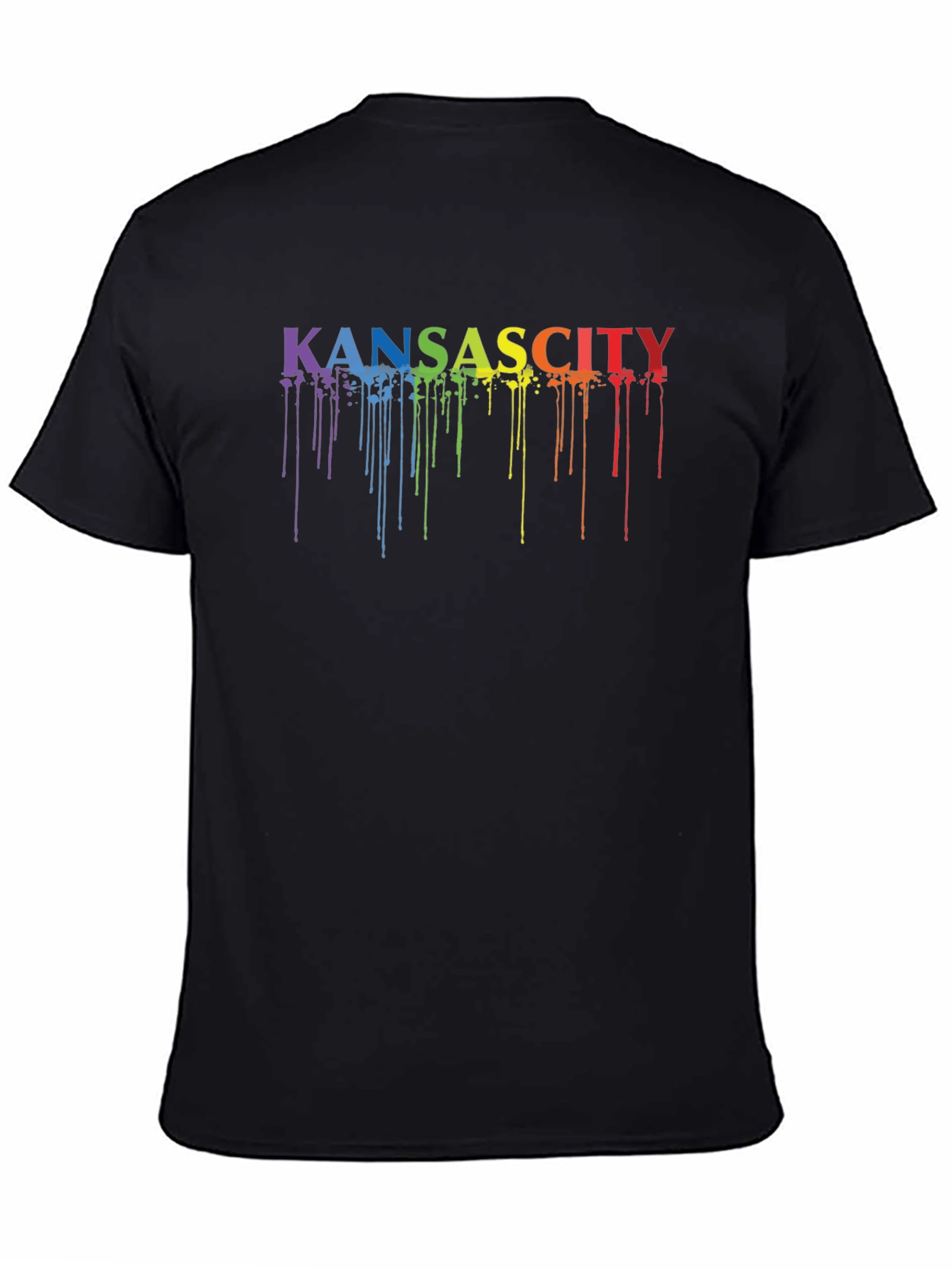 Kansas City Pride Rainbow Drip T-Shirt