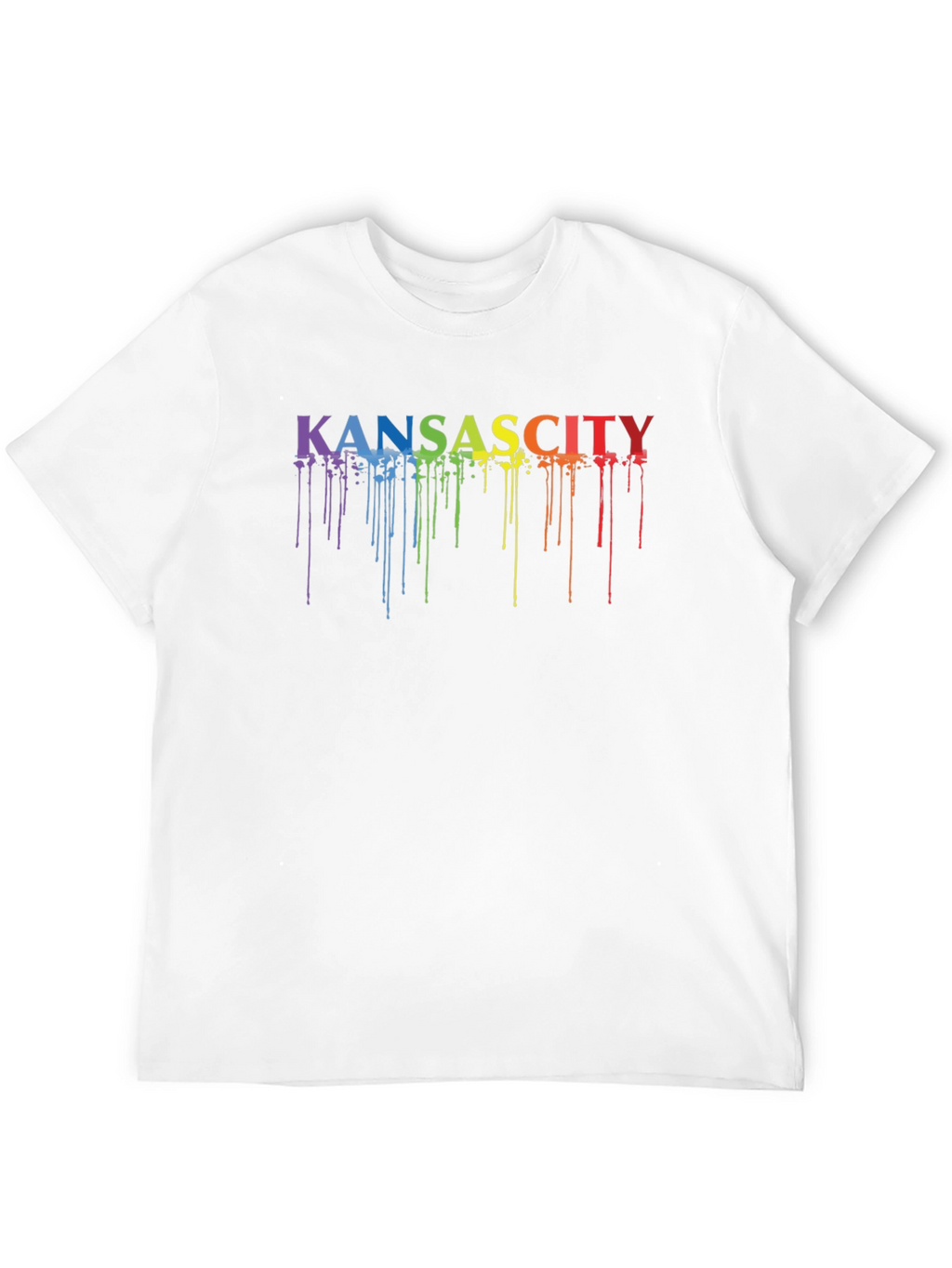 Kansas City Pride Rainbow Drip T-Shirt