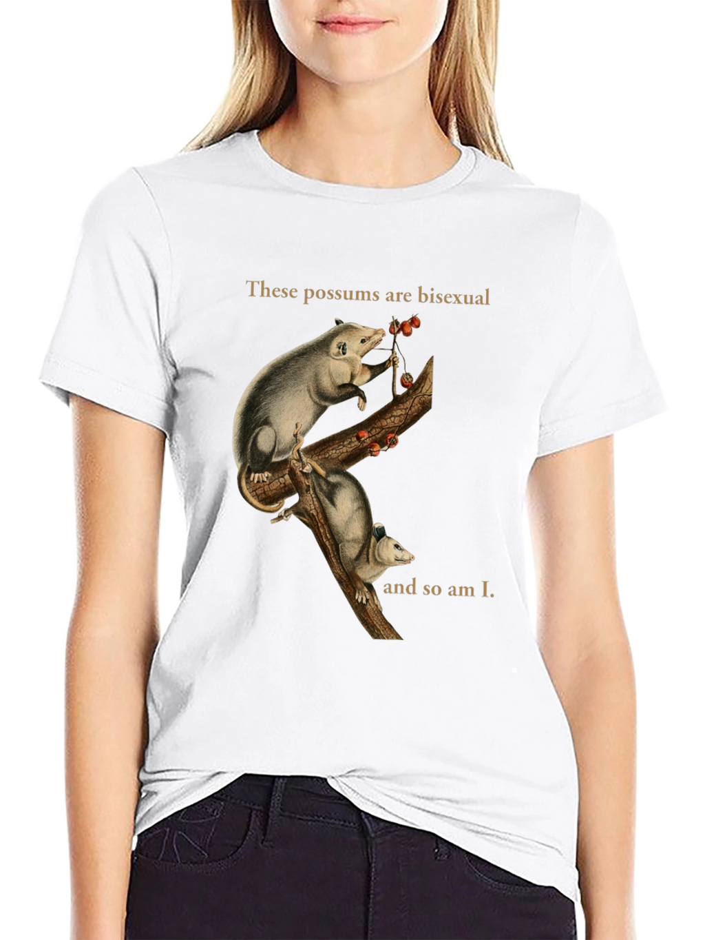 Bi Possum T-Shirt - Unique Graphic Tee