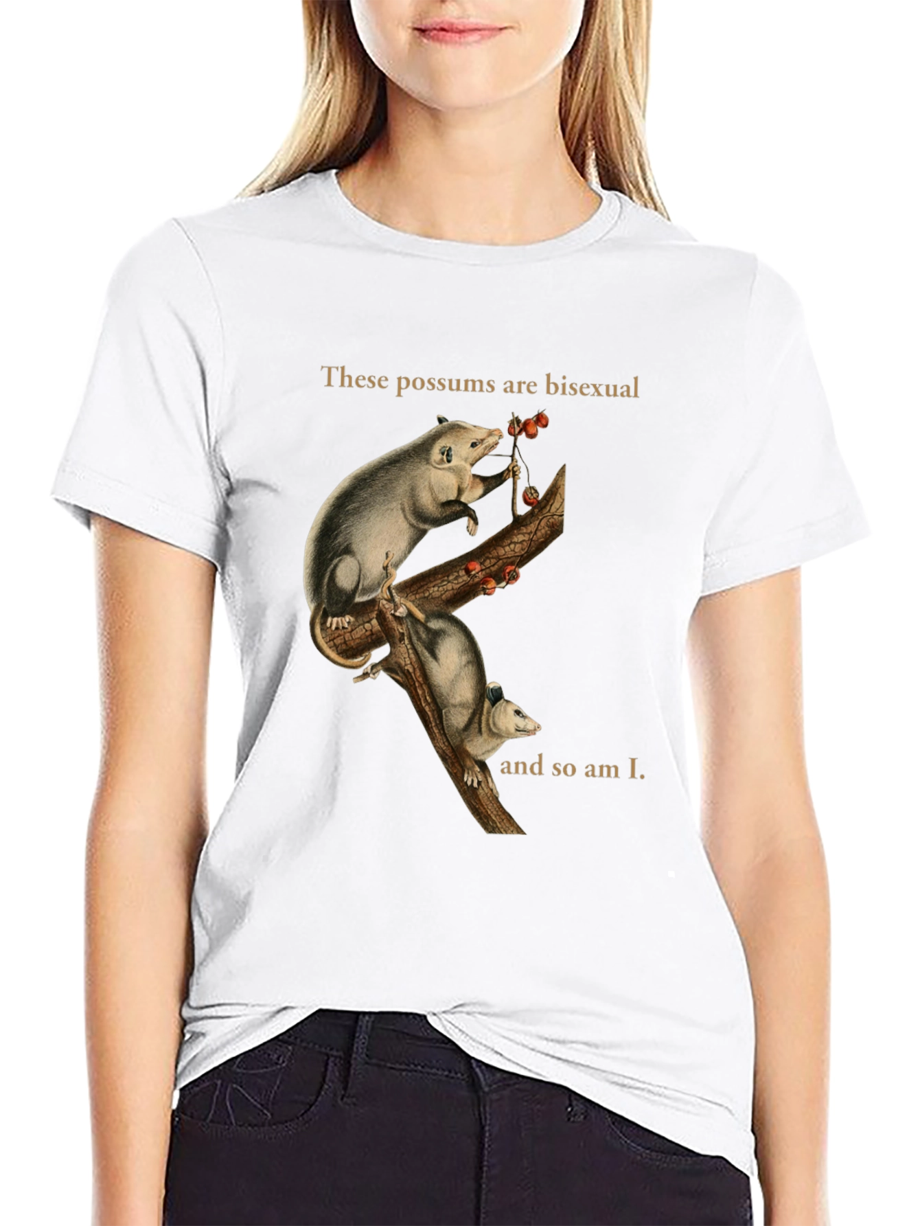 Bi Possum T-Shirt - Unique Graphic Tee