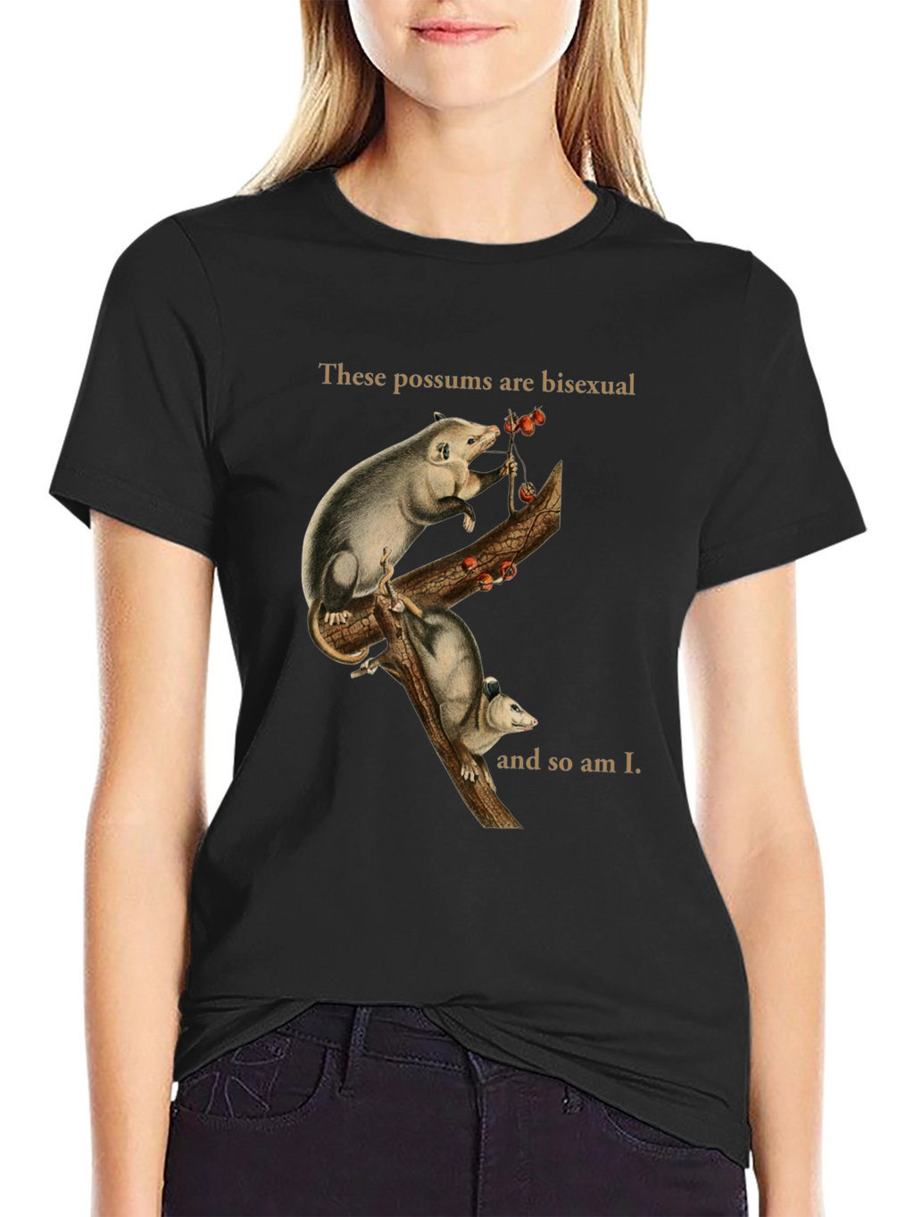 Bi Possum T-Shirt - Unique Graphic Tee