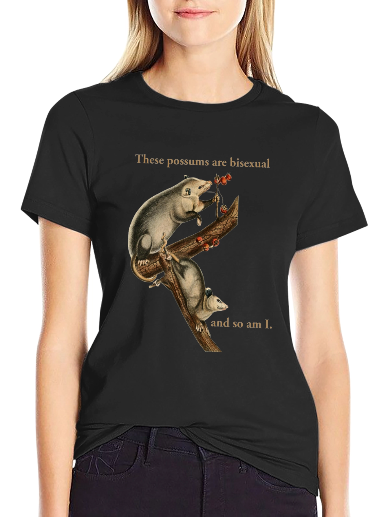 Bi Possum T-Shirt - Unique Graphic Tee