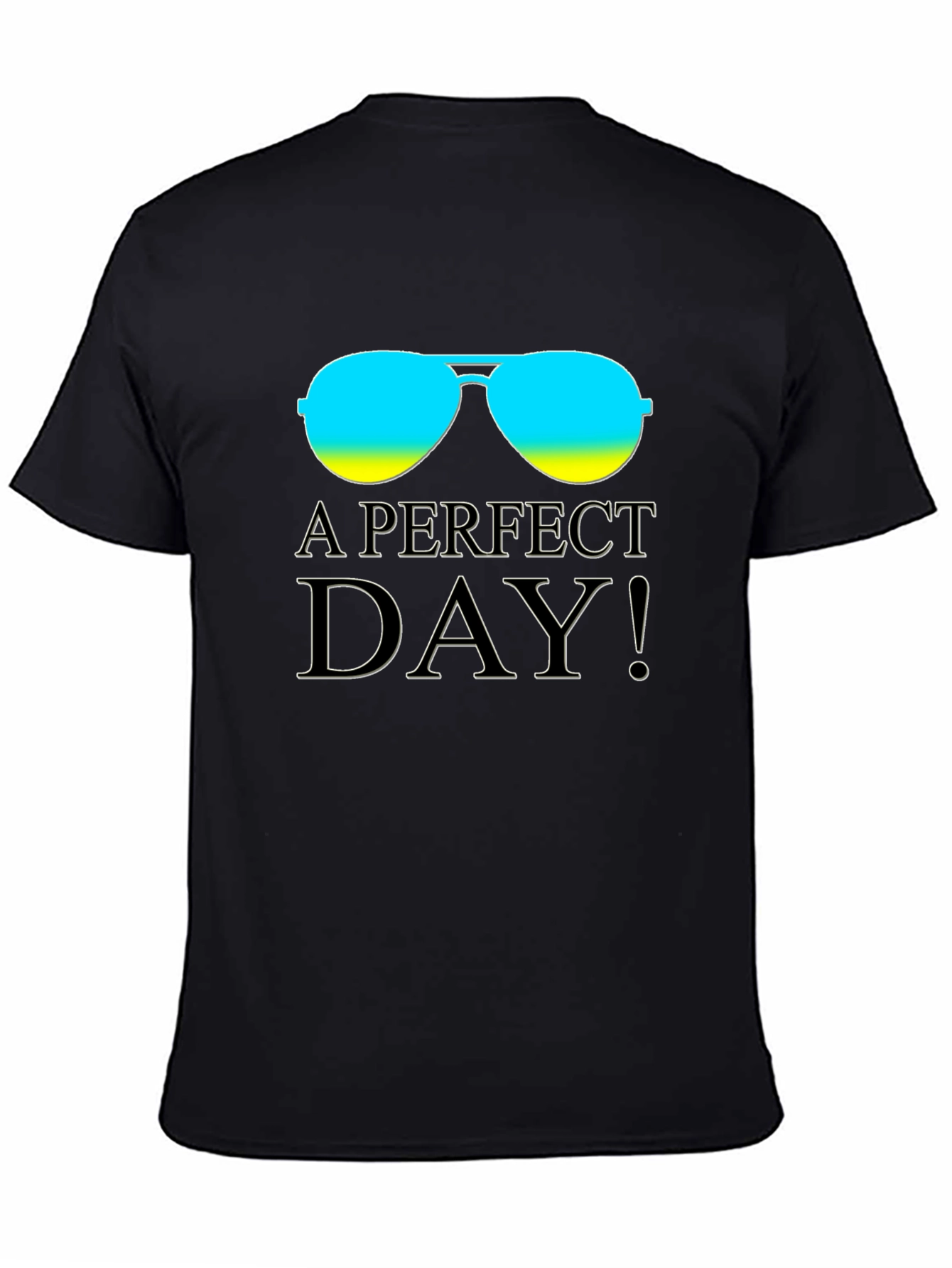 A Perfect Day Graphic Tee - Stylish Aviator T-Shirt