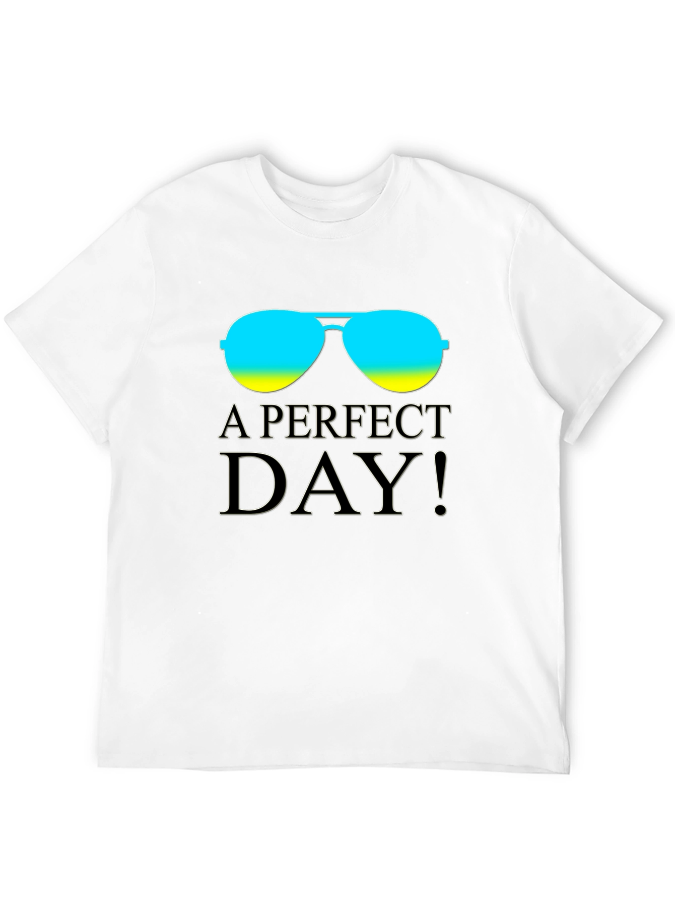 A Perfect Day Graphic Tee - Stylish Aviator T-Shirt
