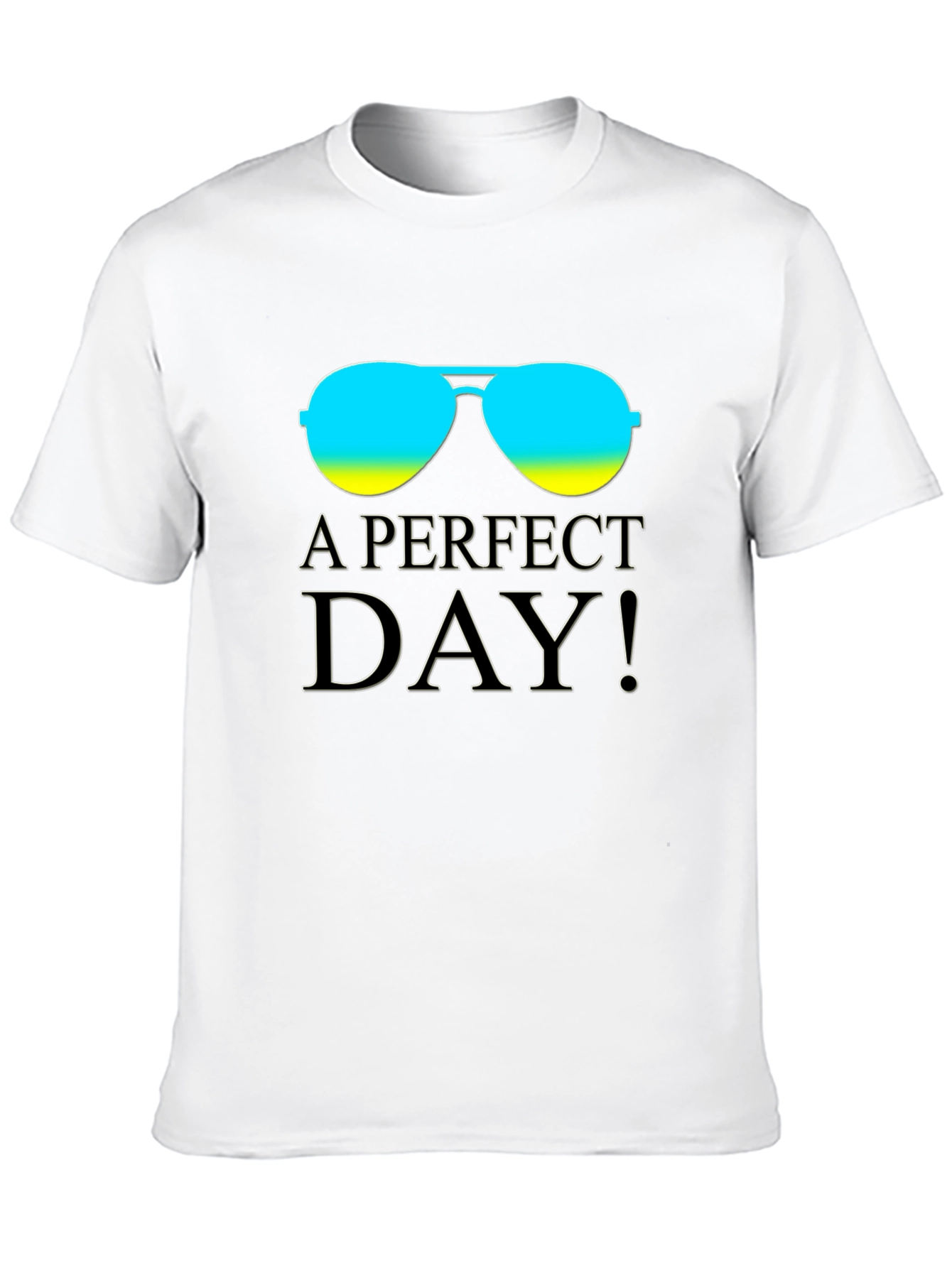 A Perfect Day Graphic Tee - Stylish Aviator T-Shirt
