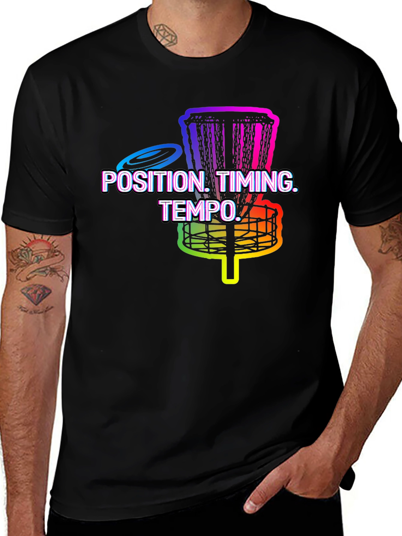 Position Timing Tempo Disc Golf T-Shirt