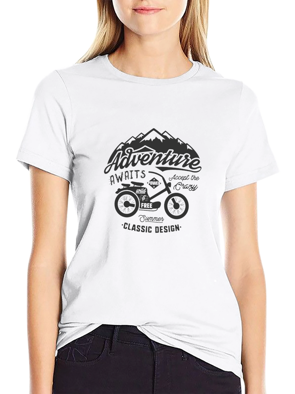Adventure Awaits Graphic Print T-Shirt