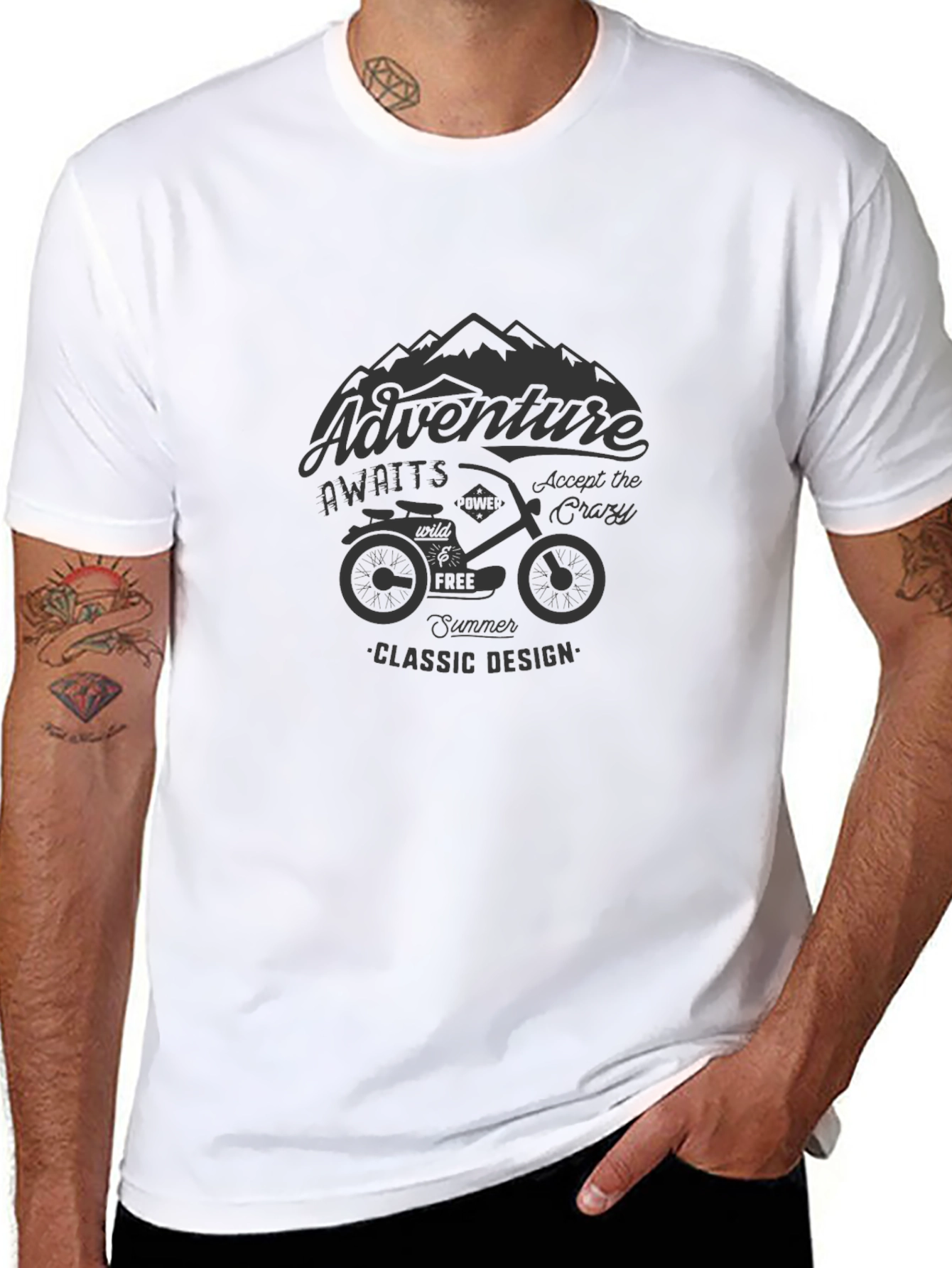 Adventure Awaits Graphic Print T-Shirt