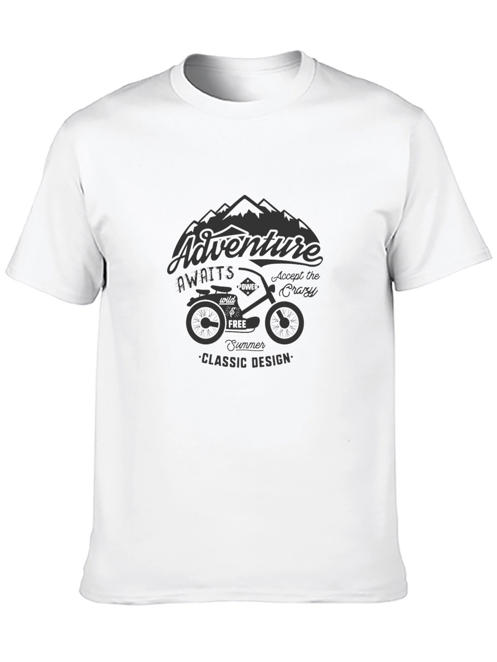 Adventure Awaits Graphic Print T-Shirt