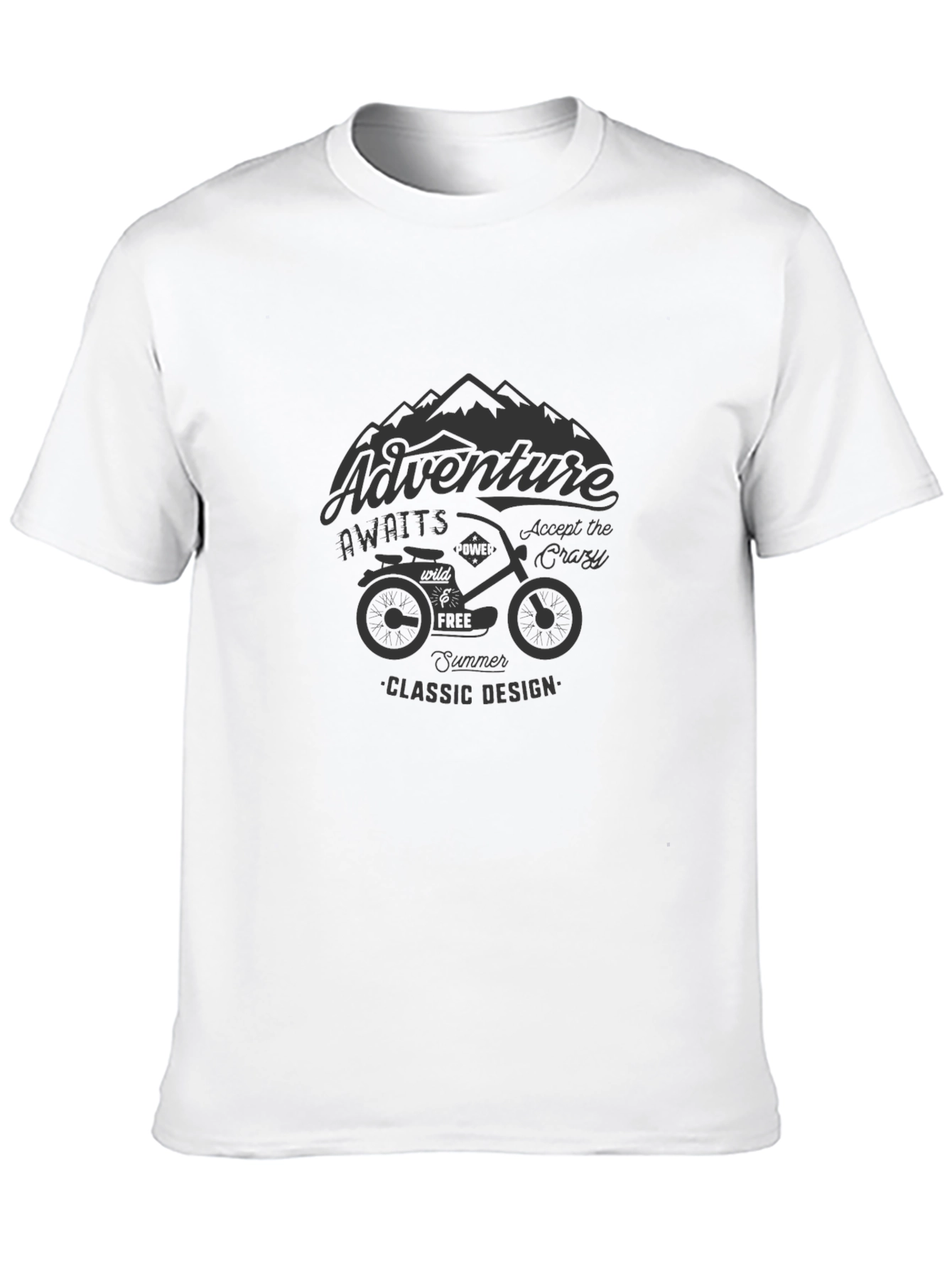 Adventure Awaits Graphic Print T-Shirt