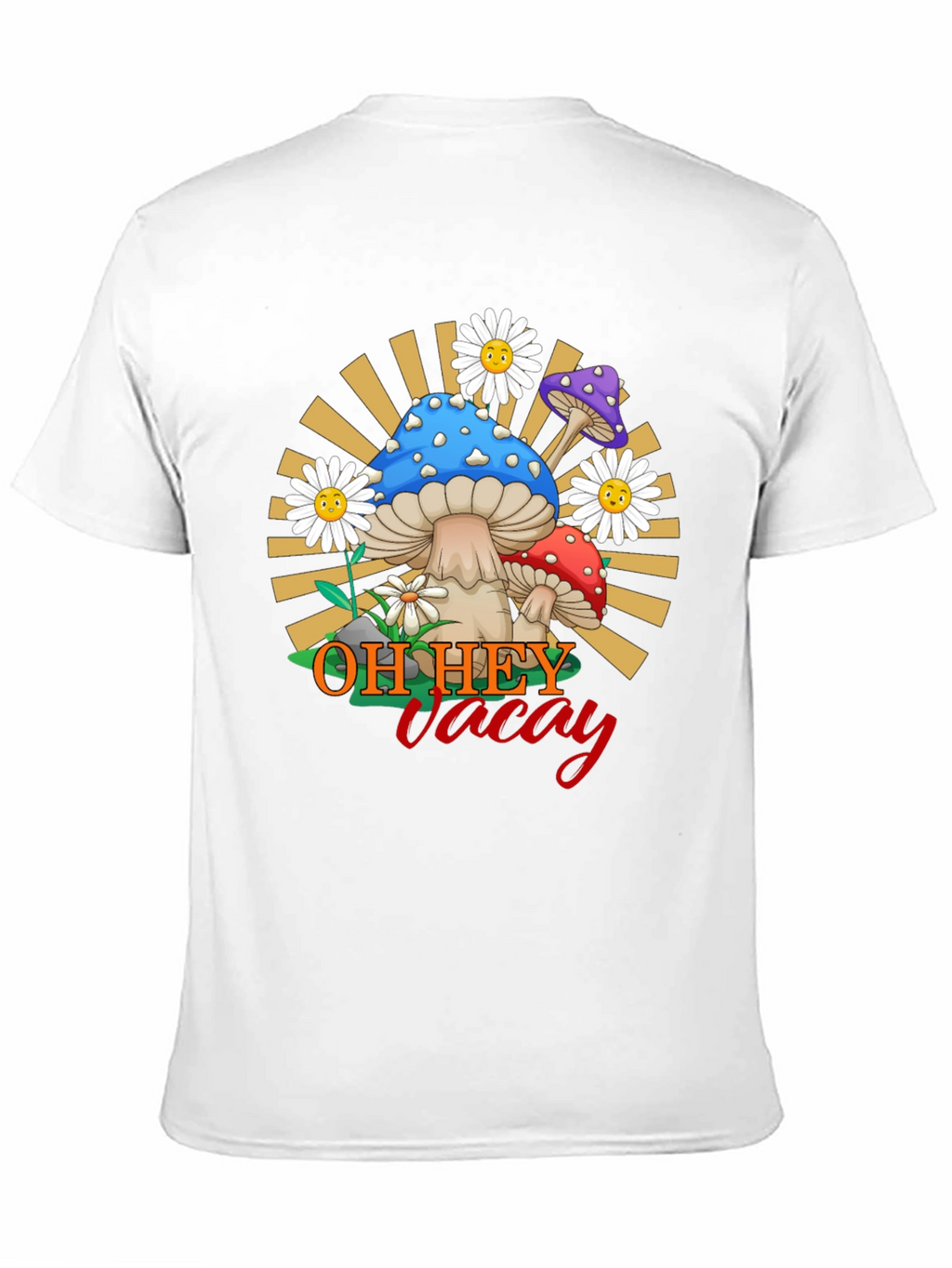Oh Hey Vacay Mushroom Graphic Tee