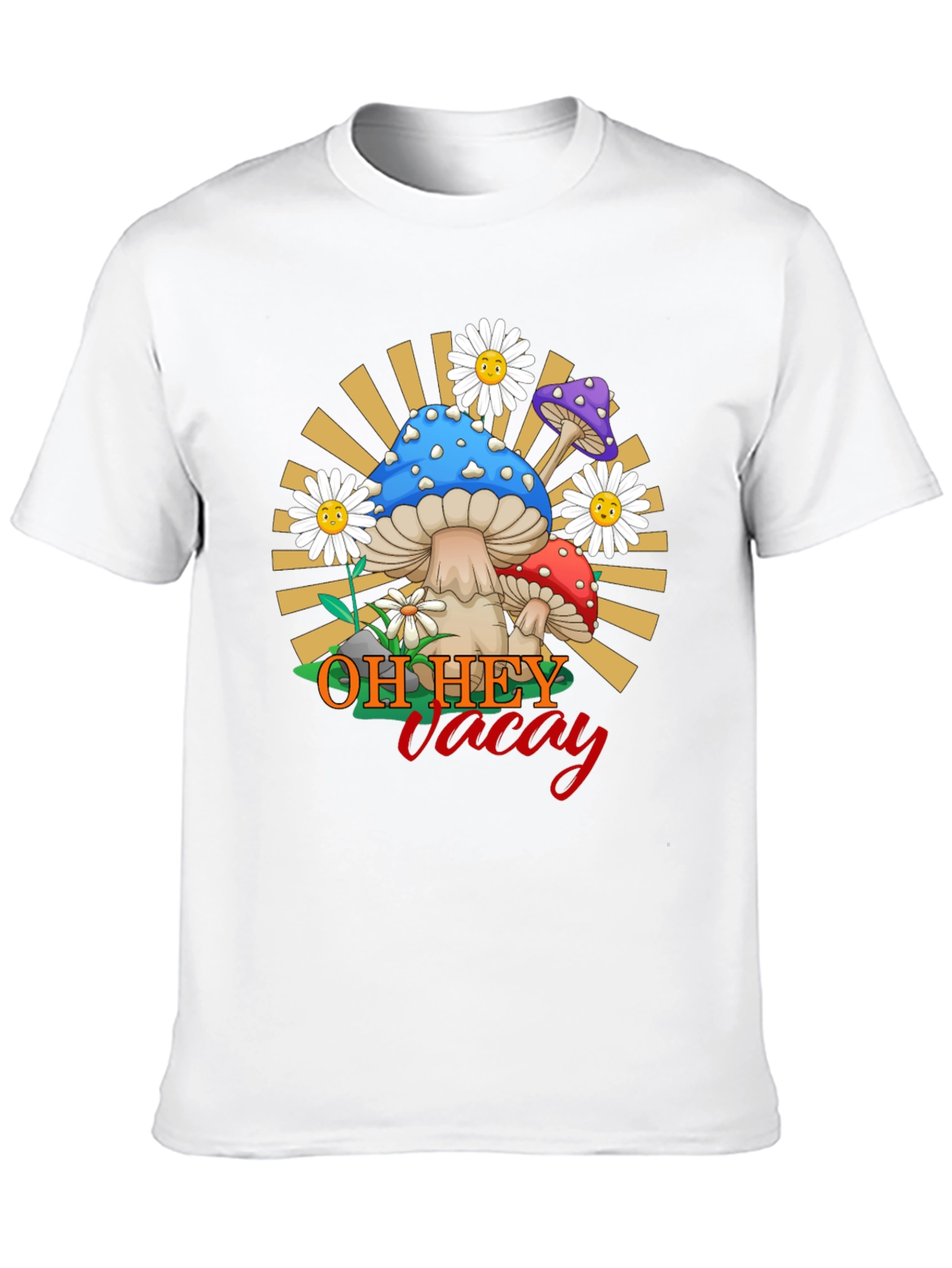 Oh Hey Vacay Mushroom Graphic Tee
