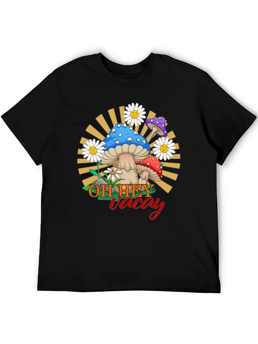 Oh Hey Vacay Mushroom Graphic Tee