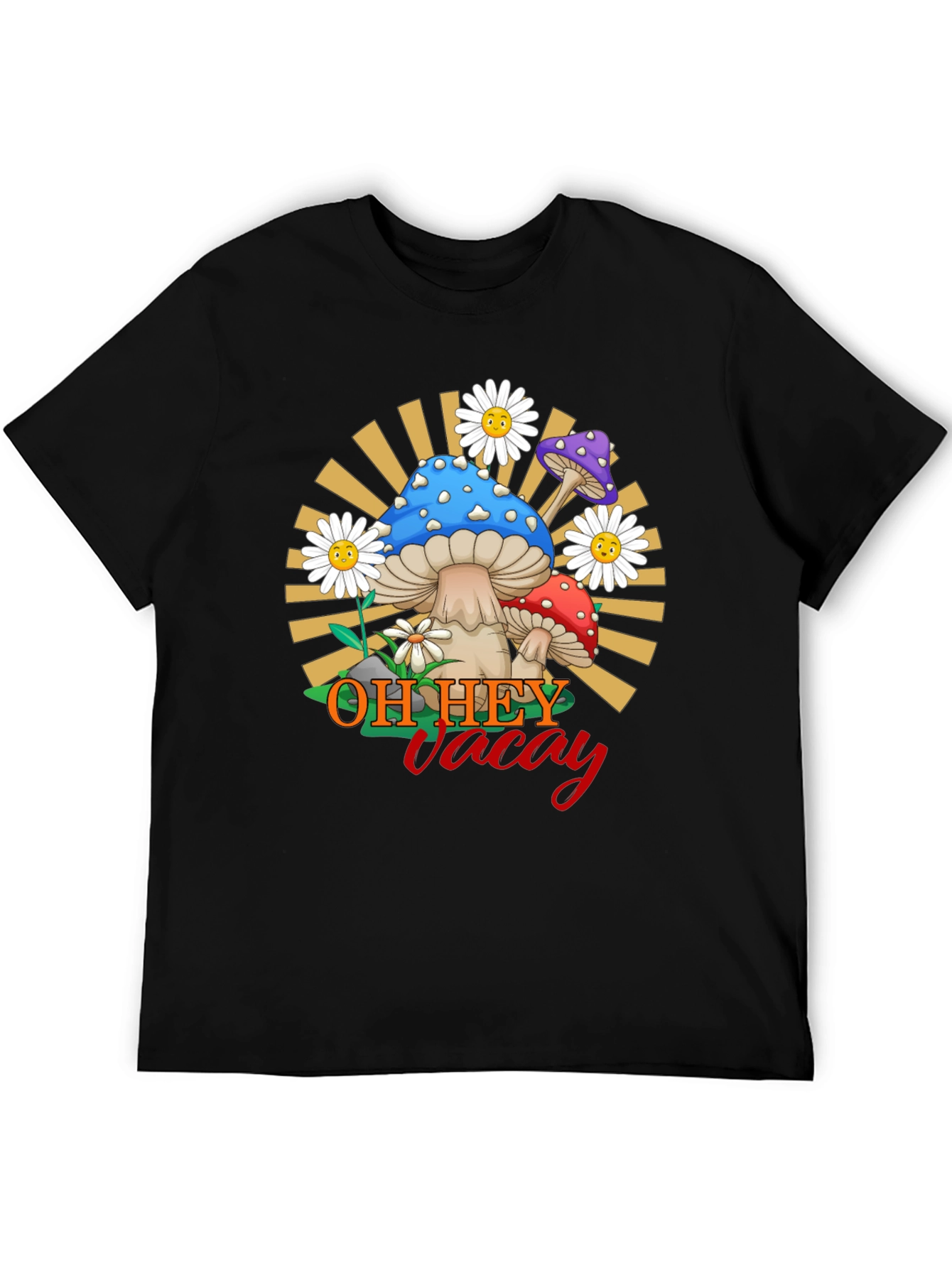 Oh Hey Vacay Mushroom Graphic Tee